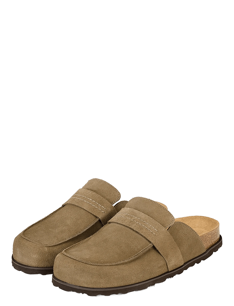 Shepherd - Petra tofflor - platta mules - taupe - 2