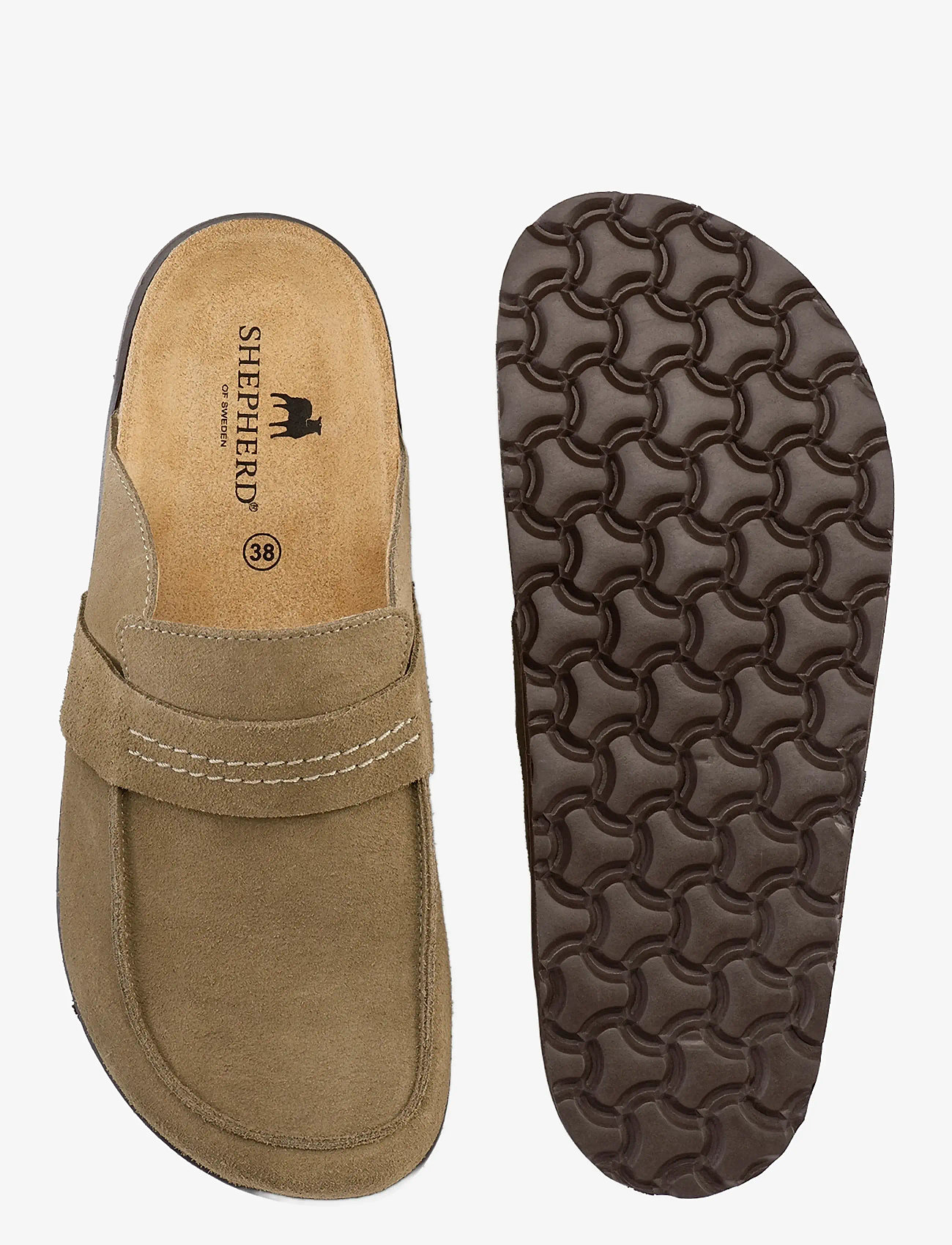 Shepherd - Petra tofflor - platta mules - taupe - 4