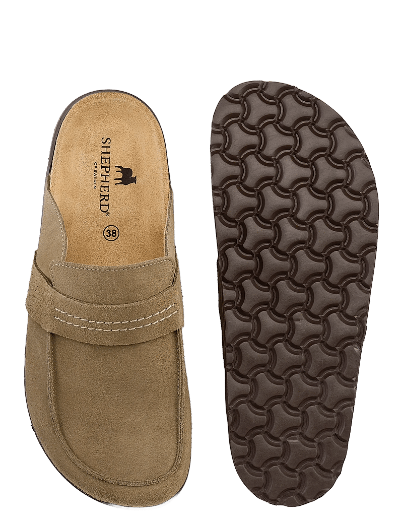 Shepherd - Petra tofflor - platta mules - taupe - 4