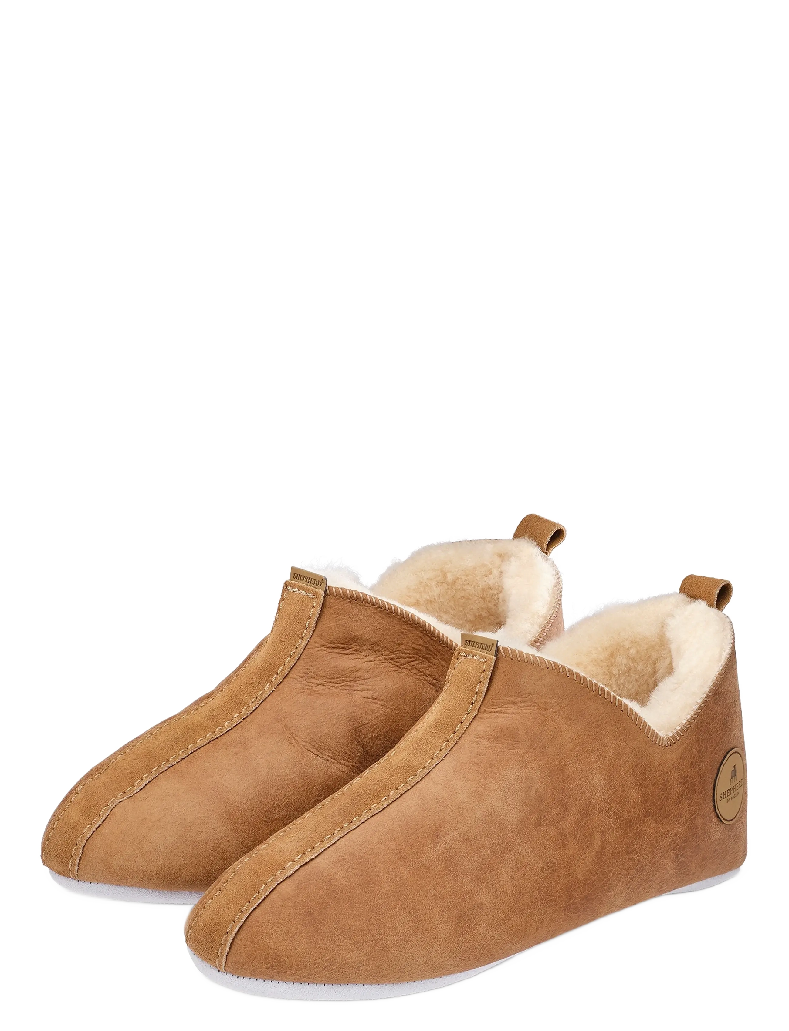 Shepherd - Henrik tofflor - hausschuhe - antique cognac - 2