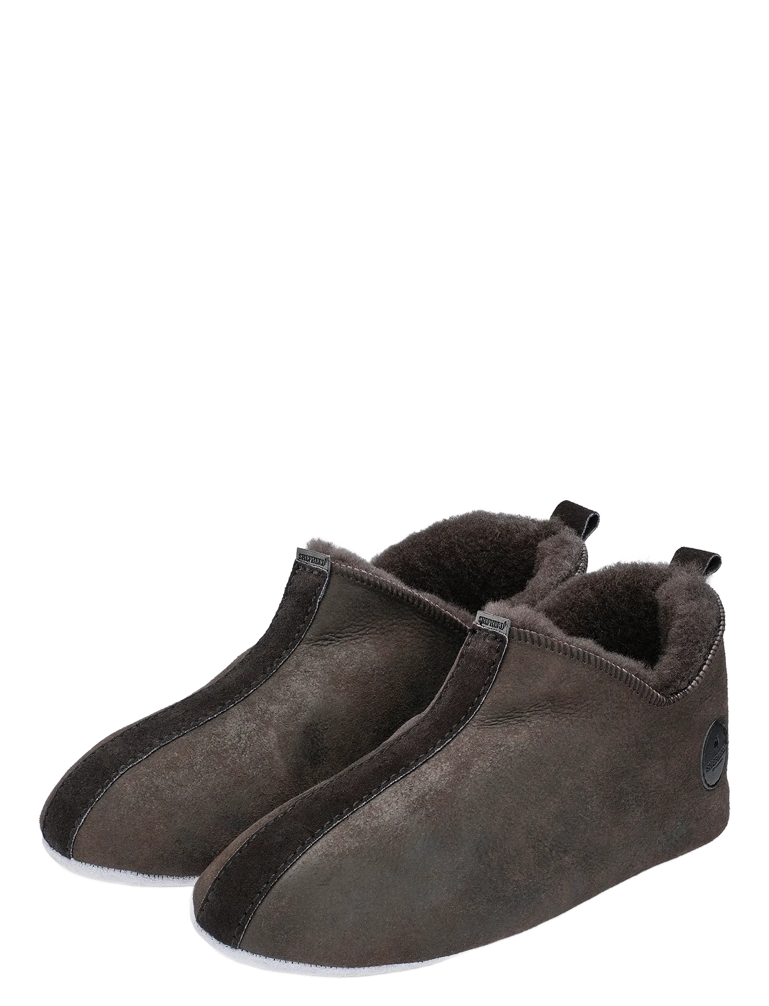 Shepherd - Henrik tofflor - hausschuhe - matt black - 2