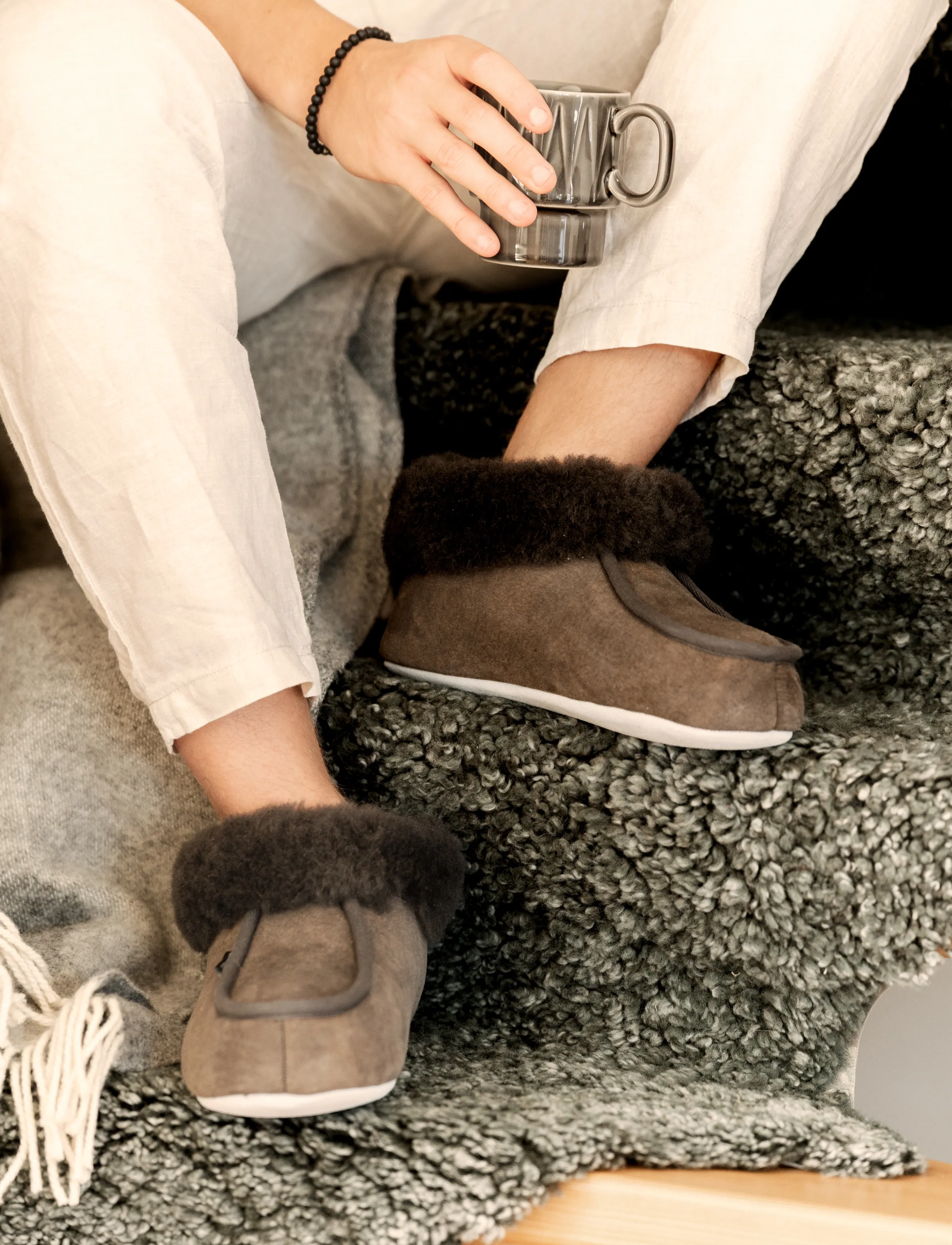Shepherd Magnus Tofflor, 47, Designer, Grau - Slippers, Männerswear