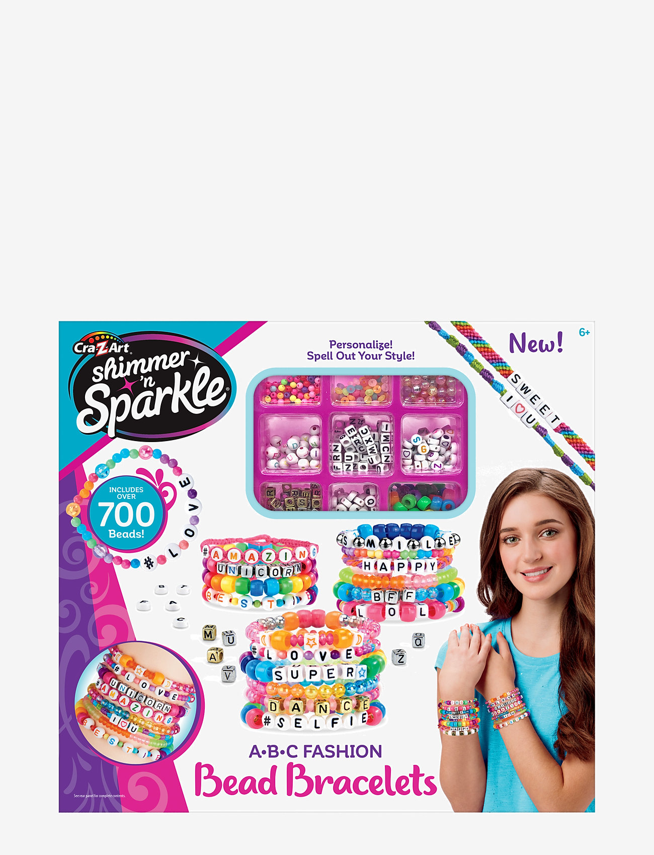 SHIMMER N SPARKLE - SHIMMER N SPARKLE ABC BEADS BRACELETS - smycken & accessoarer - multi colour - 0