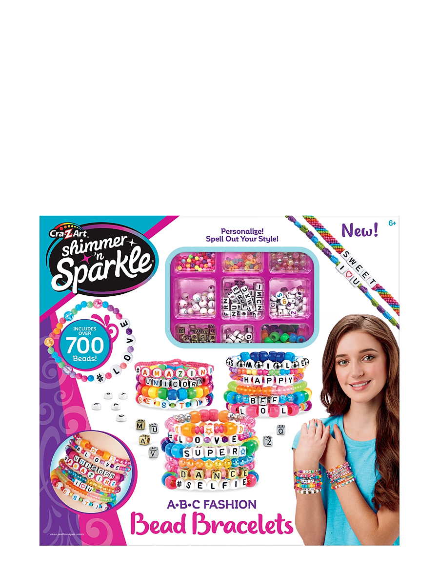 SHIMMER N SPARKLE - SHIMMER N SPARKLE ABC BEADS BRACELETS - skartgripir og fylgihlutir - multi colour - 0