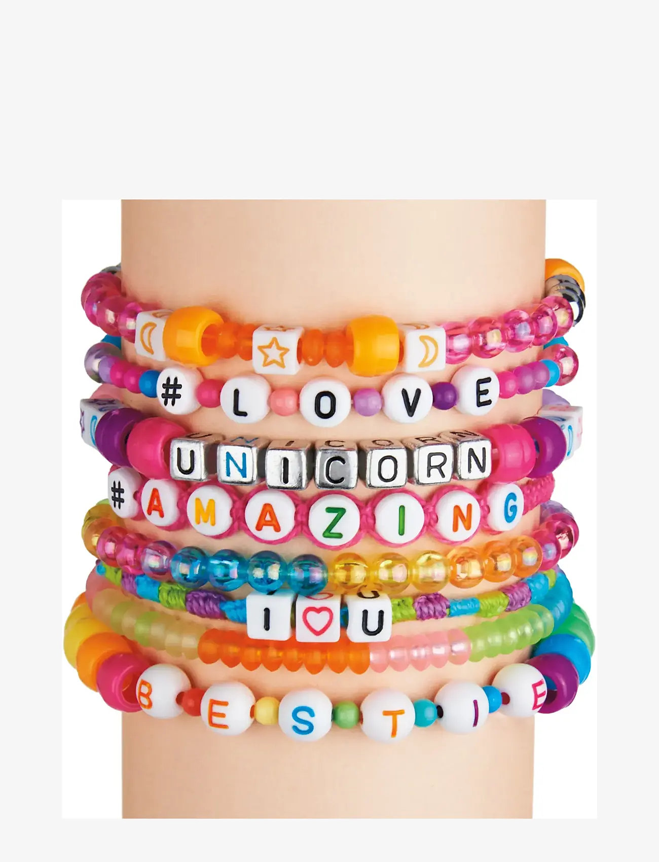 SHIMMER N SPARKLE - SHIMMER N SPARKLE ABC BEADS BRACELETS - smycken & accessoarer - multi colour - 4