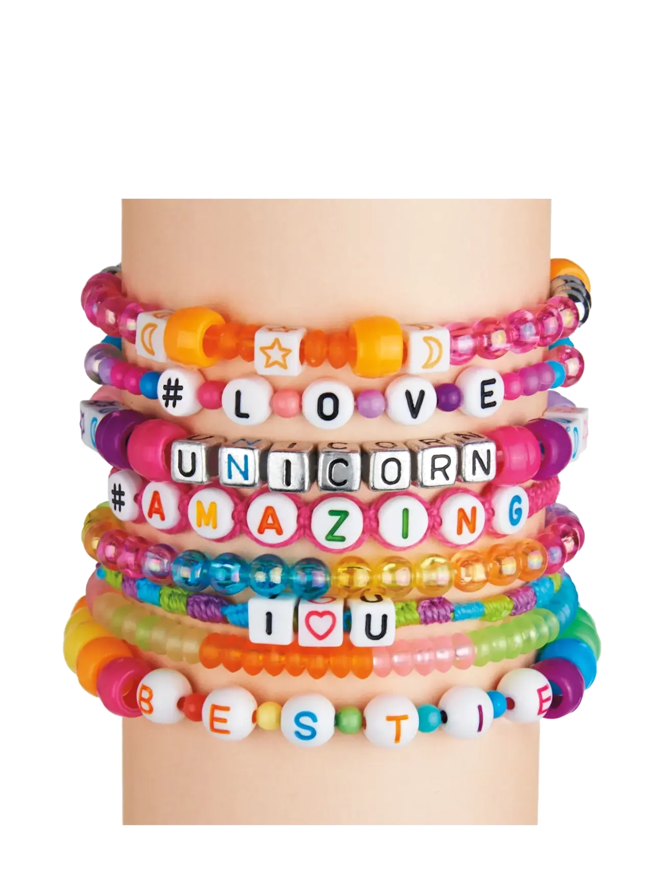 SHIMMER N SPARKLE - SHIMMER N SPARKLE ABC BEADS BRACELETS - smykker & accessories - multi colour - 4