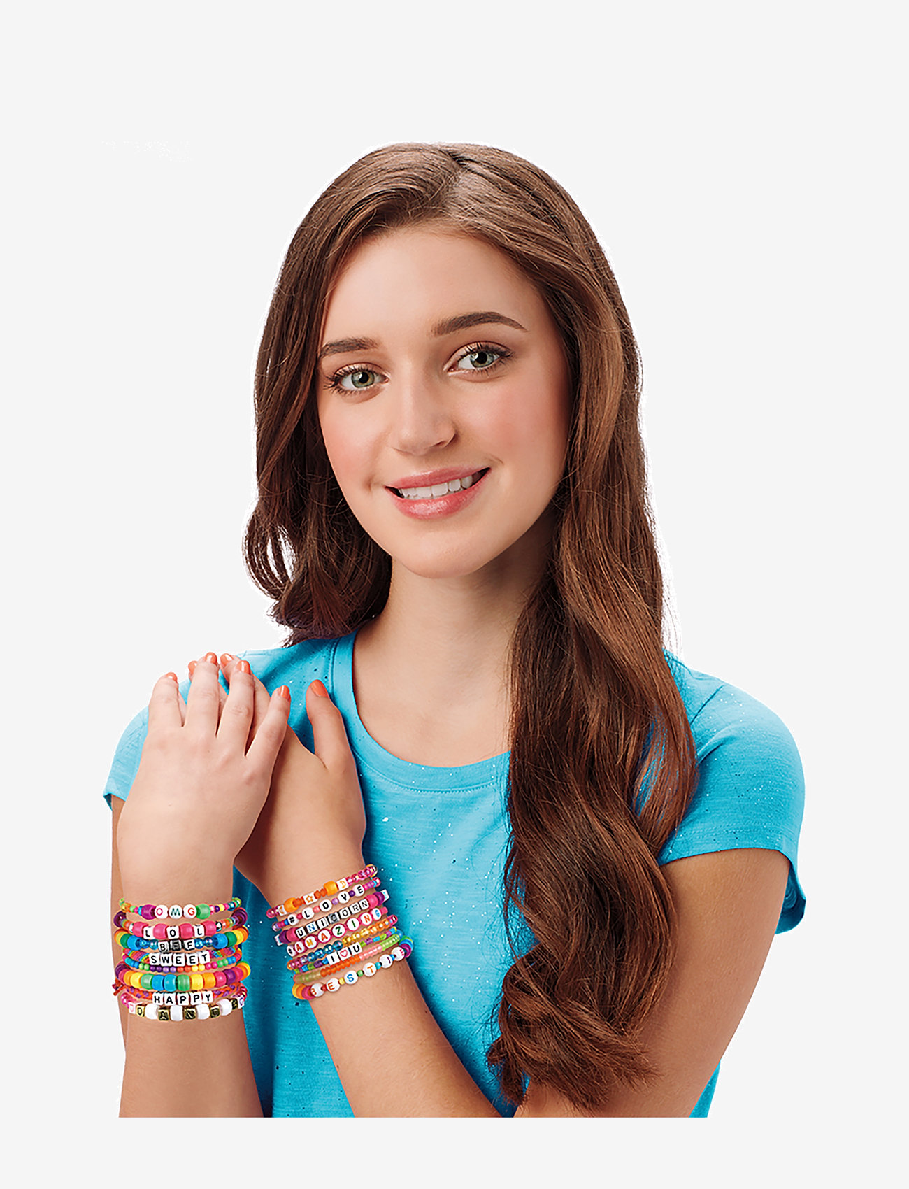 SHIMMER N SPARKLE - SHIMMER N SPARKLE ABC BEADS BRACELETS - smycken & accessoarer - multi colour - 5