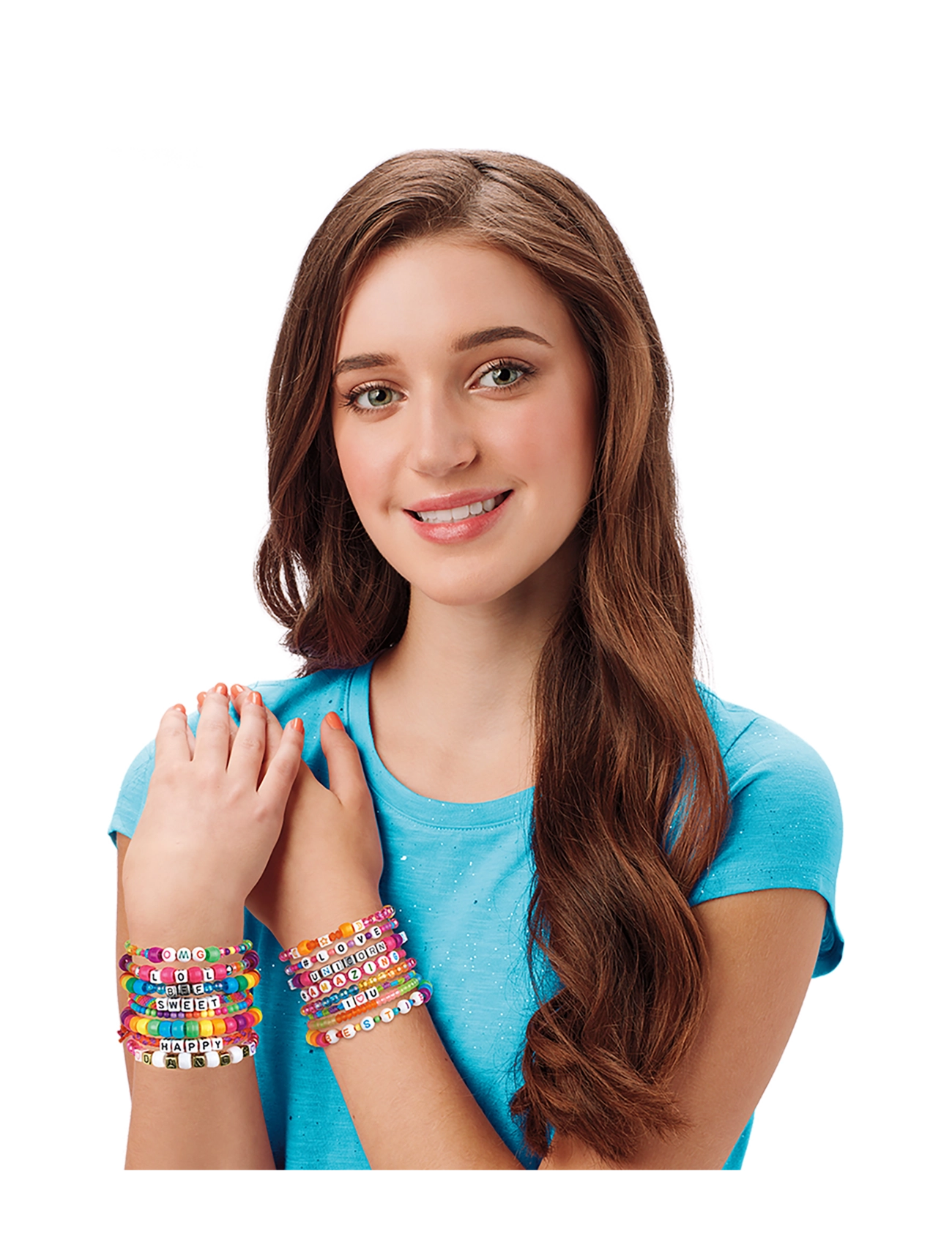 SHIMMER N SPARKLE - SHIMMER N SPARKLE ABC BEADS BRACELETS - smykker & accessories - multi colour - 5