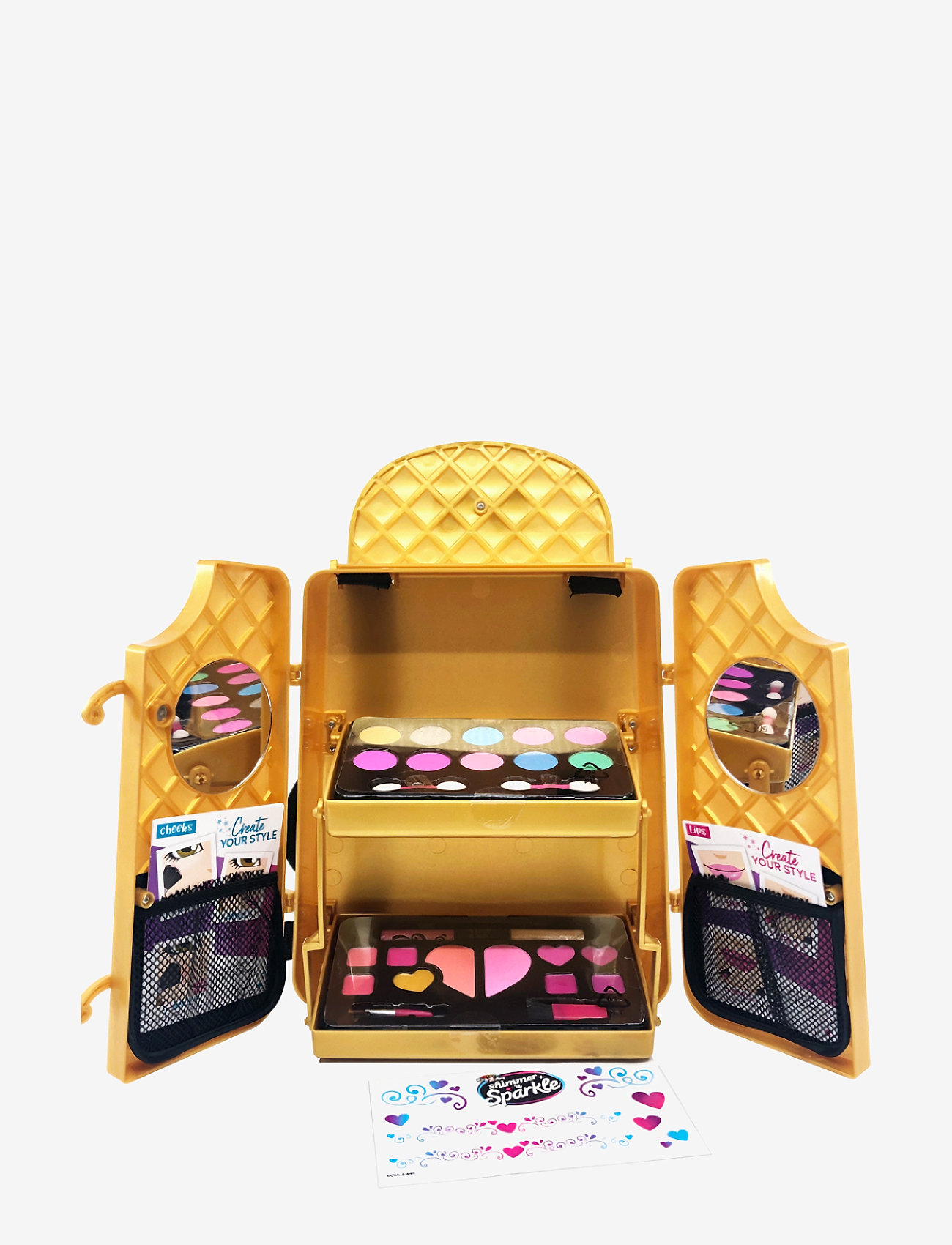SHIMMER N SPARKLE - SHIMMER N SPARKLE COSMETIC BACKPACK GOLD - makeup - multi colour - 1
