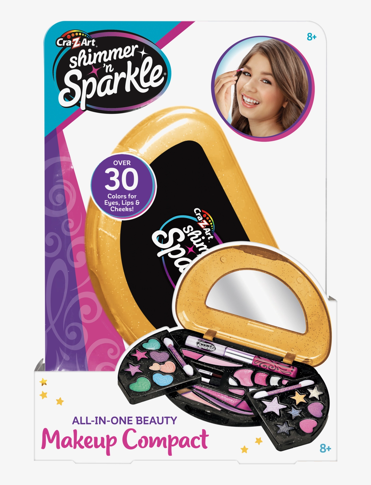 SHIMMER N SPARKLE Shimmer N Sparkle All In One Beauty Compact, One Size, Multi/patterned, Kostumer & Tilbehør > Makeup, Børn