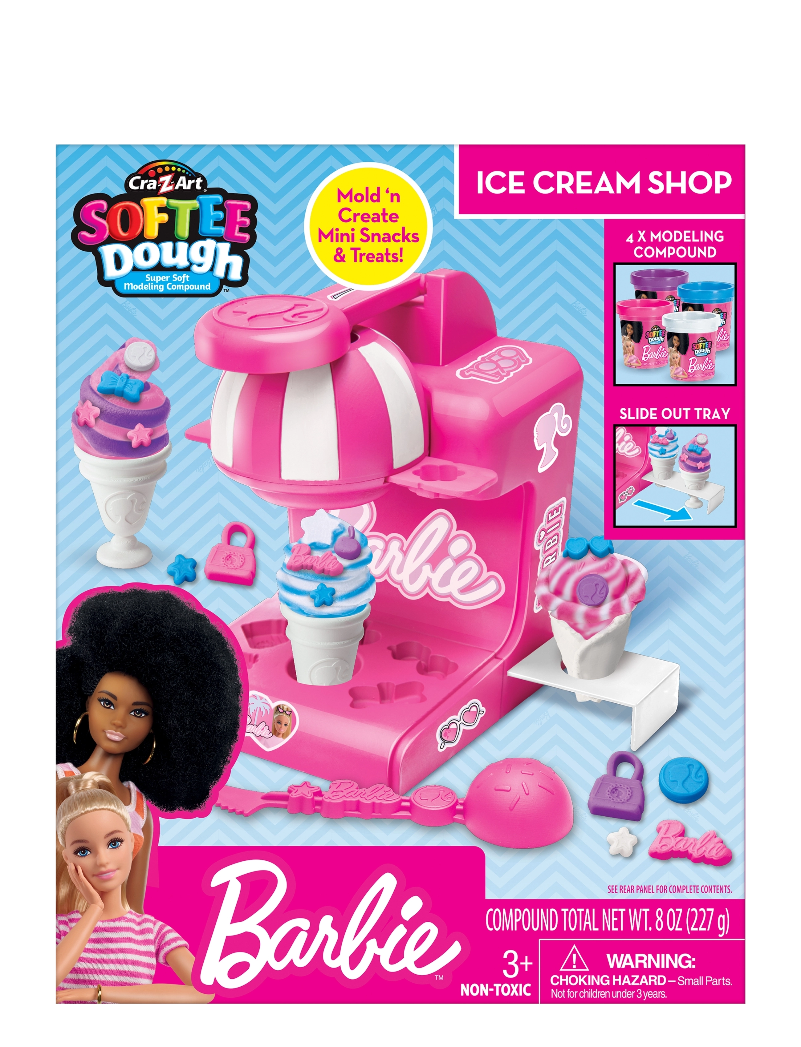 SHIMMER N SPARKLE SHIMMER N SPARKLE BARBIE DOUGH ICE CREAM SHOP - Legetøj - MULTI COLOUR / multi