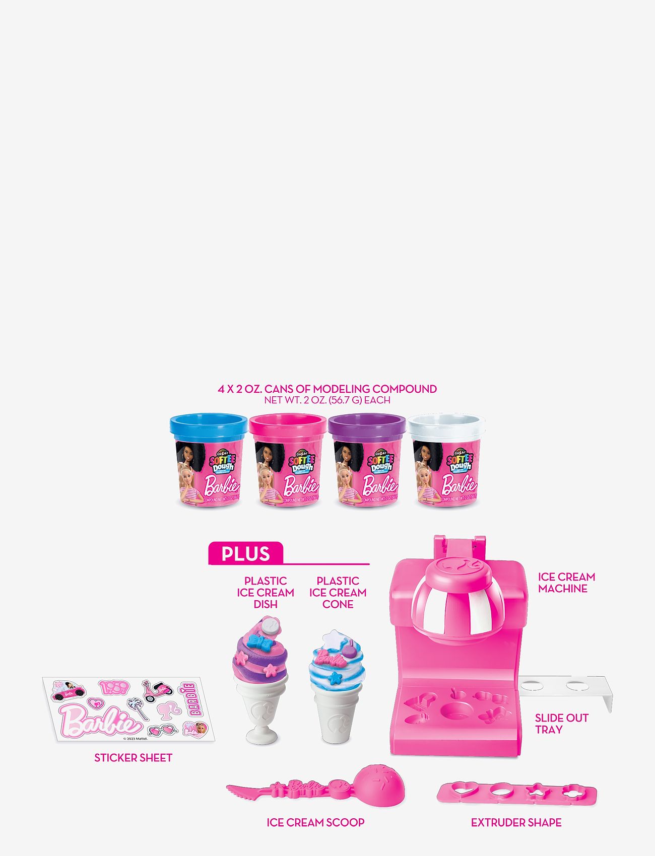 SHIMMER N SPARKLE - SHIMMER N SPARKLE BARBIE DOUGH ICE CREAM SHOP - leklera - multi colour - 1