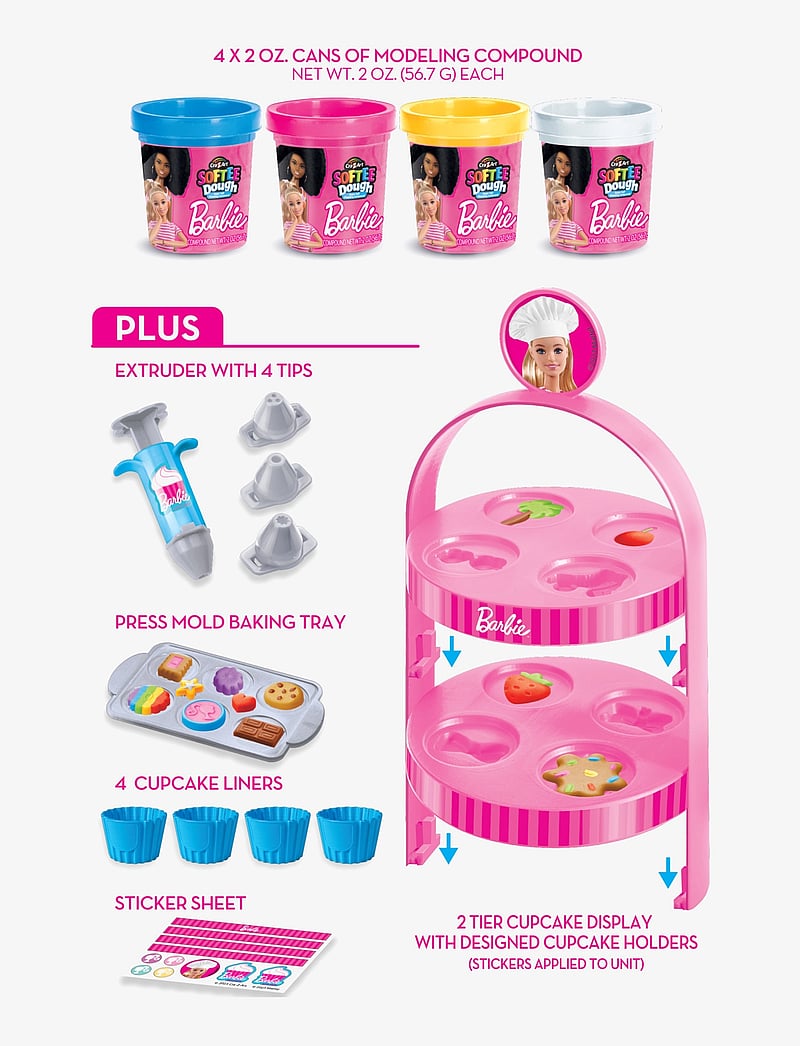 SHIMMER N SPARKLE - SHIMMER N SPARKLE BARBIE BAKERY CUPCKAES - leir - multi colour - 1