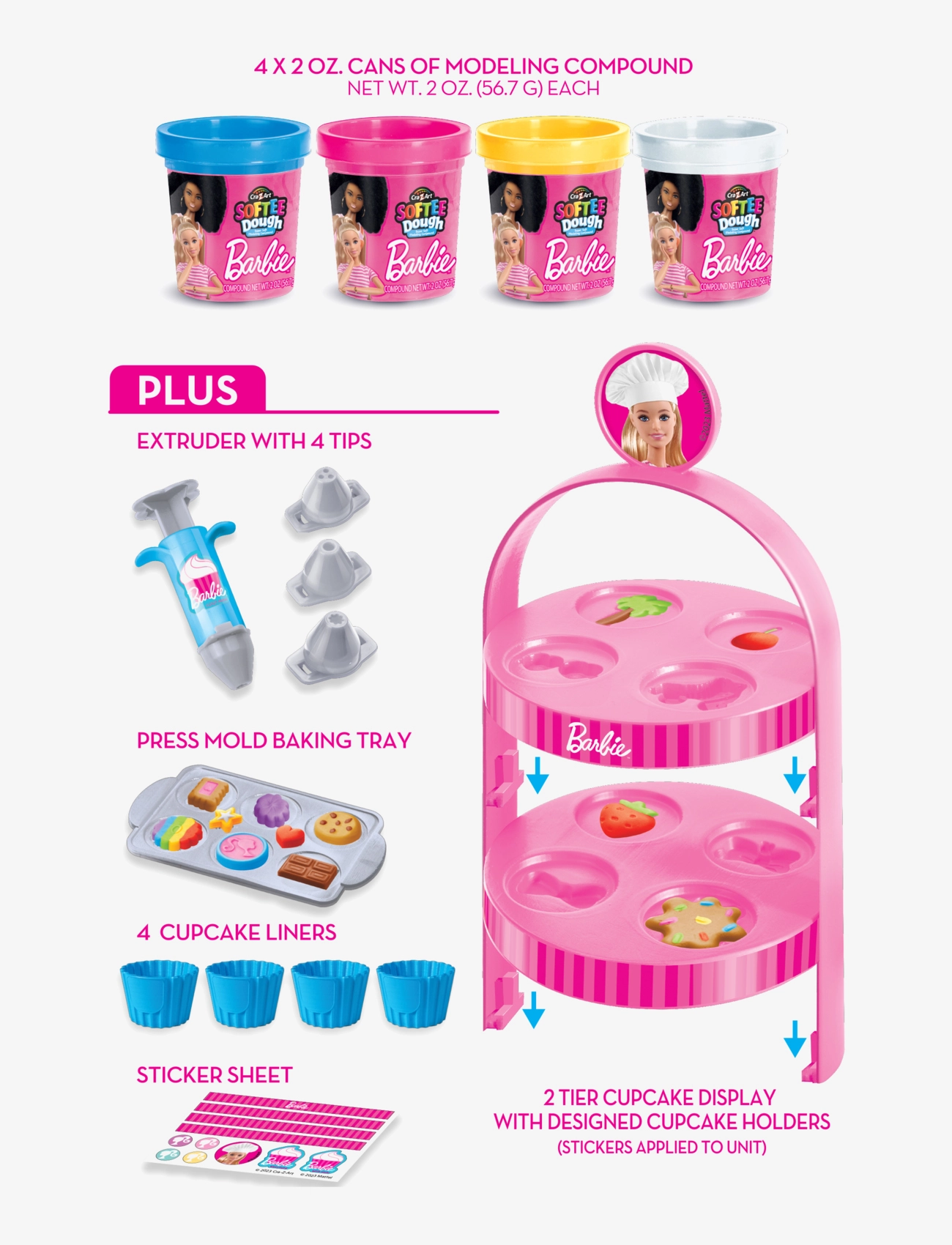SHIMMER N SPARKLE - SHIMMER N SPARKLE BARBIE BAKERY CUPCKAES - leklera - multi colour - 1