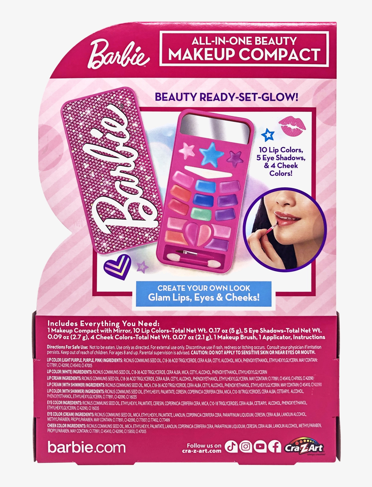 SHIMMER N SPARKLE - SHIMMER N SPARKLE BARBIE PRETTY BEAUTY COMPACT - gervi förðunarvörur & fylgihlutir - multi colour - 5
