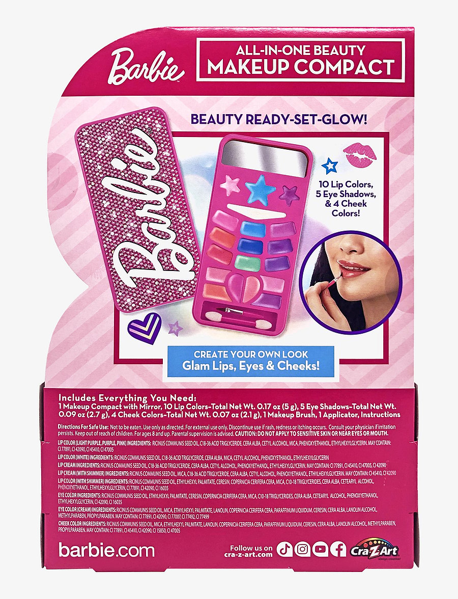SHIMMER N SPARKLE - SHIMMER N SPARKLE BARBIE PRETTY BEAUTY COMPACT - gervi förðunarvörur & fylgihlutir - multi colour - 5