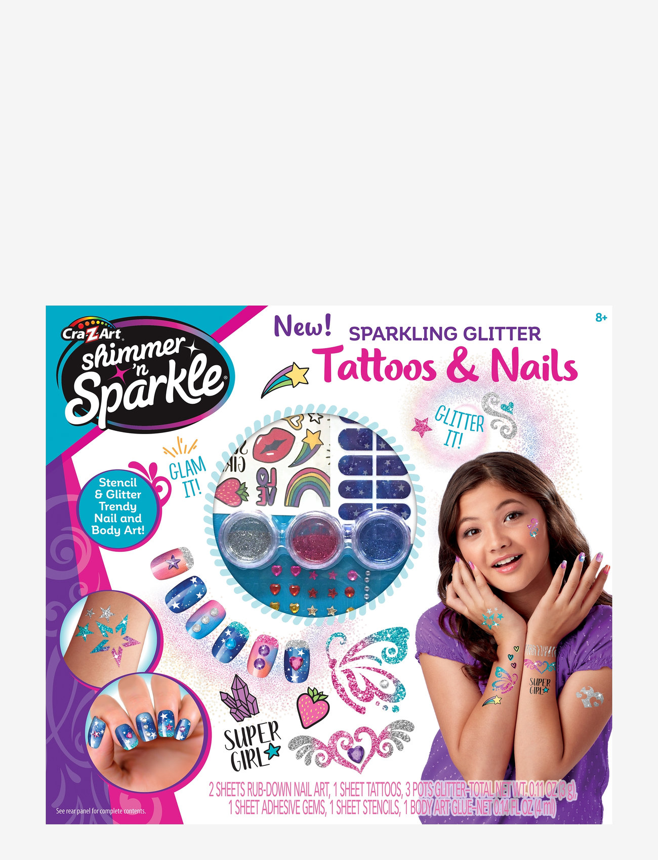 SHIMMER N SPARKLE - SHIMMER N SPARKLE FRIENDSHIP TATTOOS AND NAILS - smycken & accessoarer - multi colour - 0