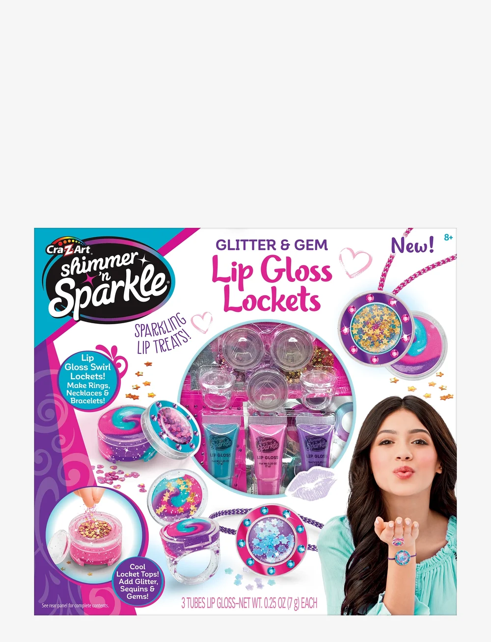 SHIMMER N SPARKLE - SHIMMER N SPARKLE LIP LOCKETS - föndursett - multi colour - 0