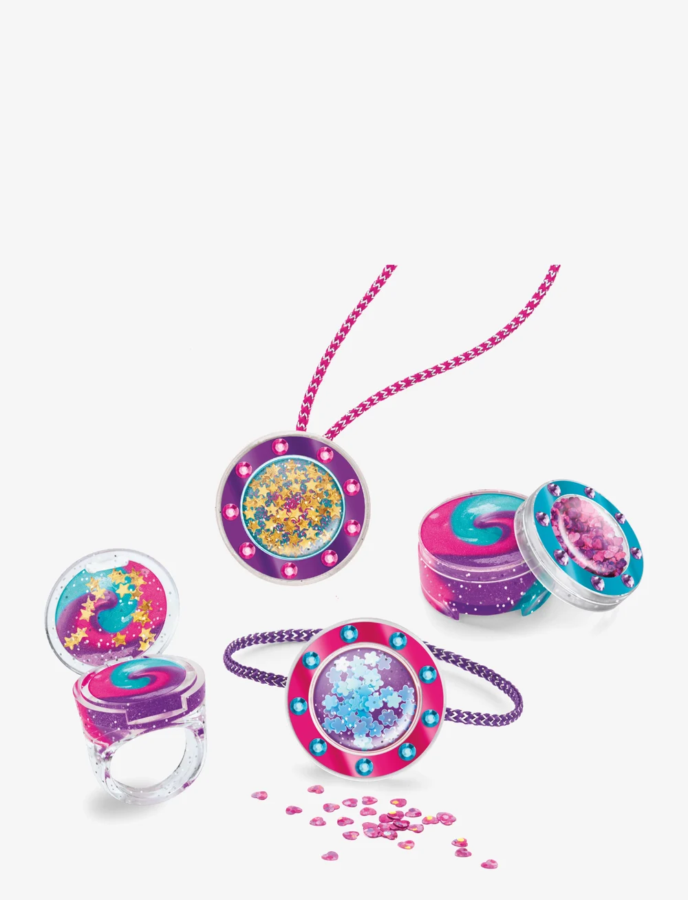 SHIMMER N SPARKLE - SHIMMER N SPARKLE LIP LOCKETS - föndursett - multi colour - 3