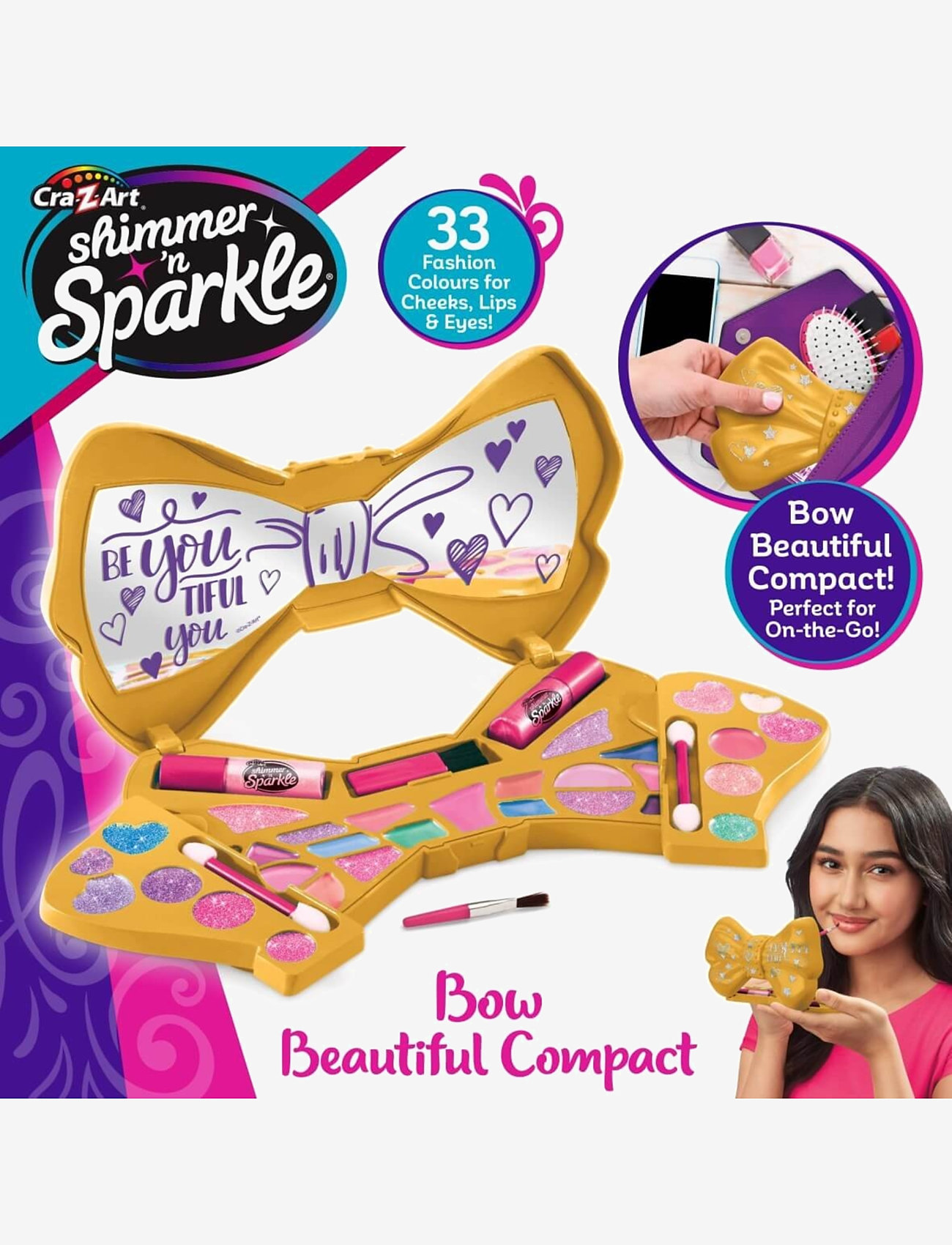 SHIMMER N SPARKLE - SHIMMER N SPARKLE BOW BEAUTIFUL COMPACT - makeup - multi colour - 2
