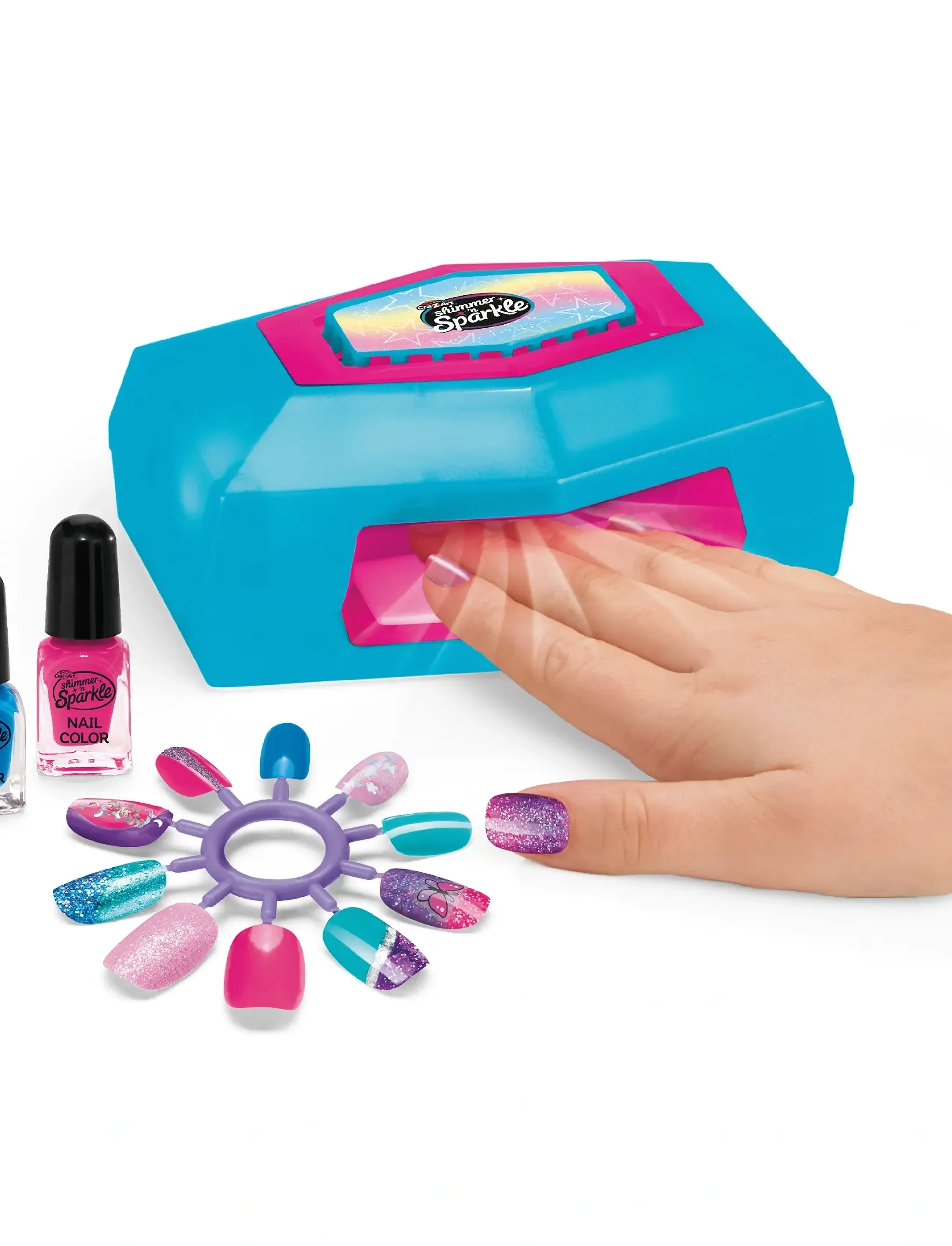 SHIMMER N SPARKLE - SHIMMER N SPARKLE DELUXE MANICURE AND PEDICURE - gervi förðunarvörur & fylgihlutir - multi colour - 5
