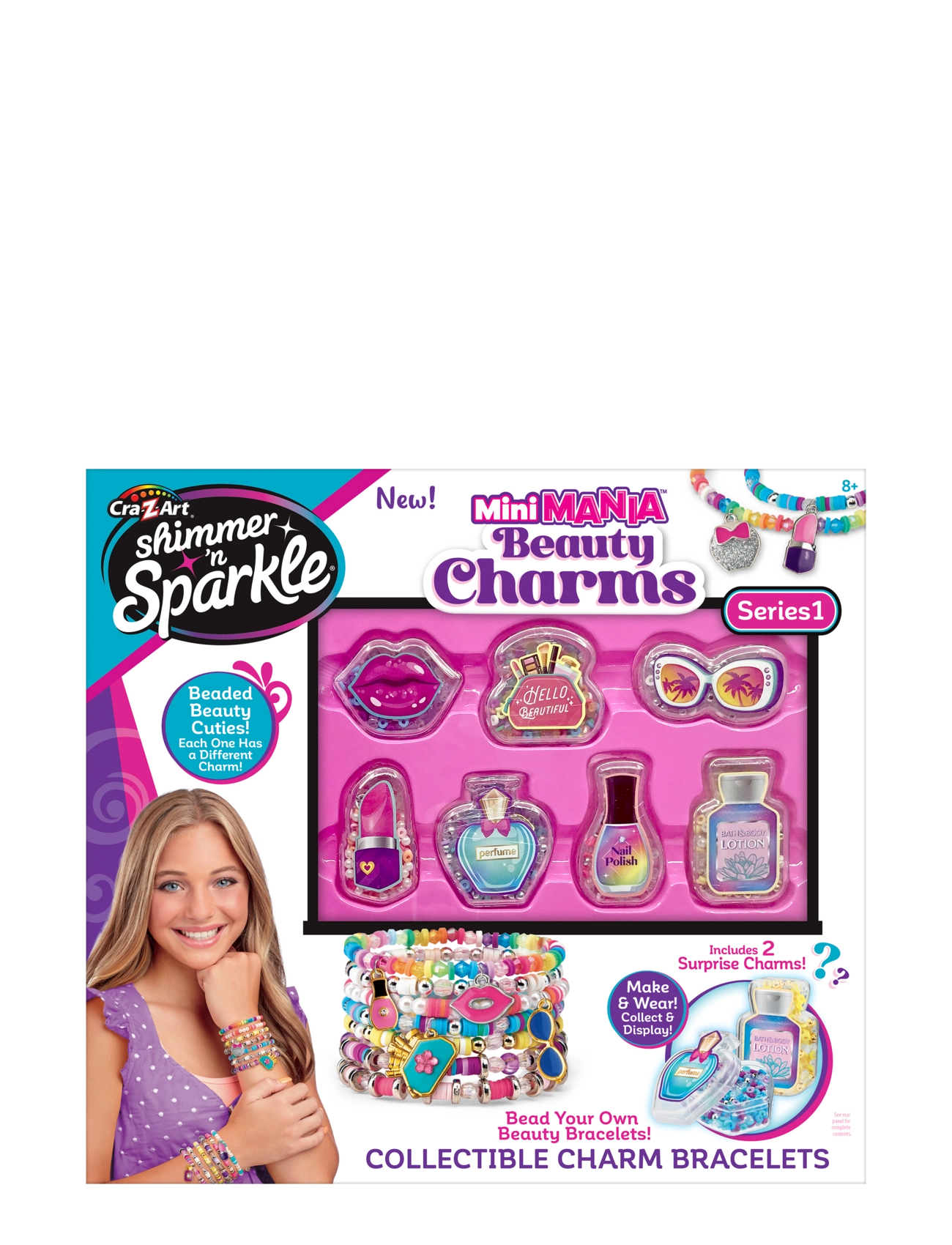 SHIMMER N SPARKLE Mini Mania Beauty Charms, Børn, Jewellery & Tilbehør, Multi/mønstret, Str: ONE SIZE