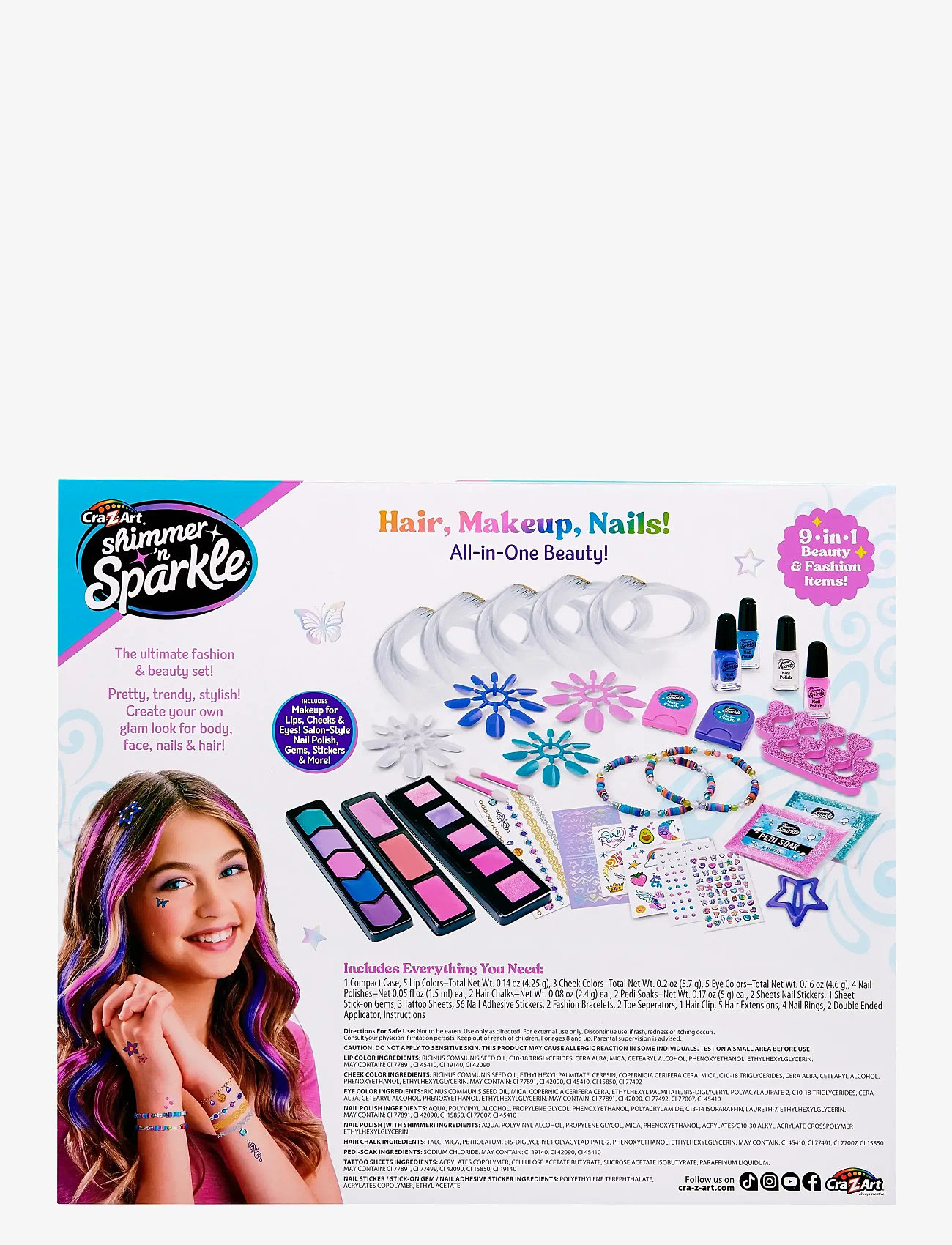 SHIMMER N SPARKLE - SHIMMER N SPARKLE 9 IN 1 DELUXE BEAUTY AND FASHION - foregive makeup & tilbehør - multi colour - 2