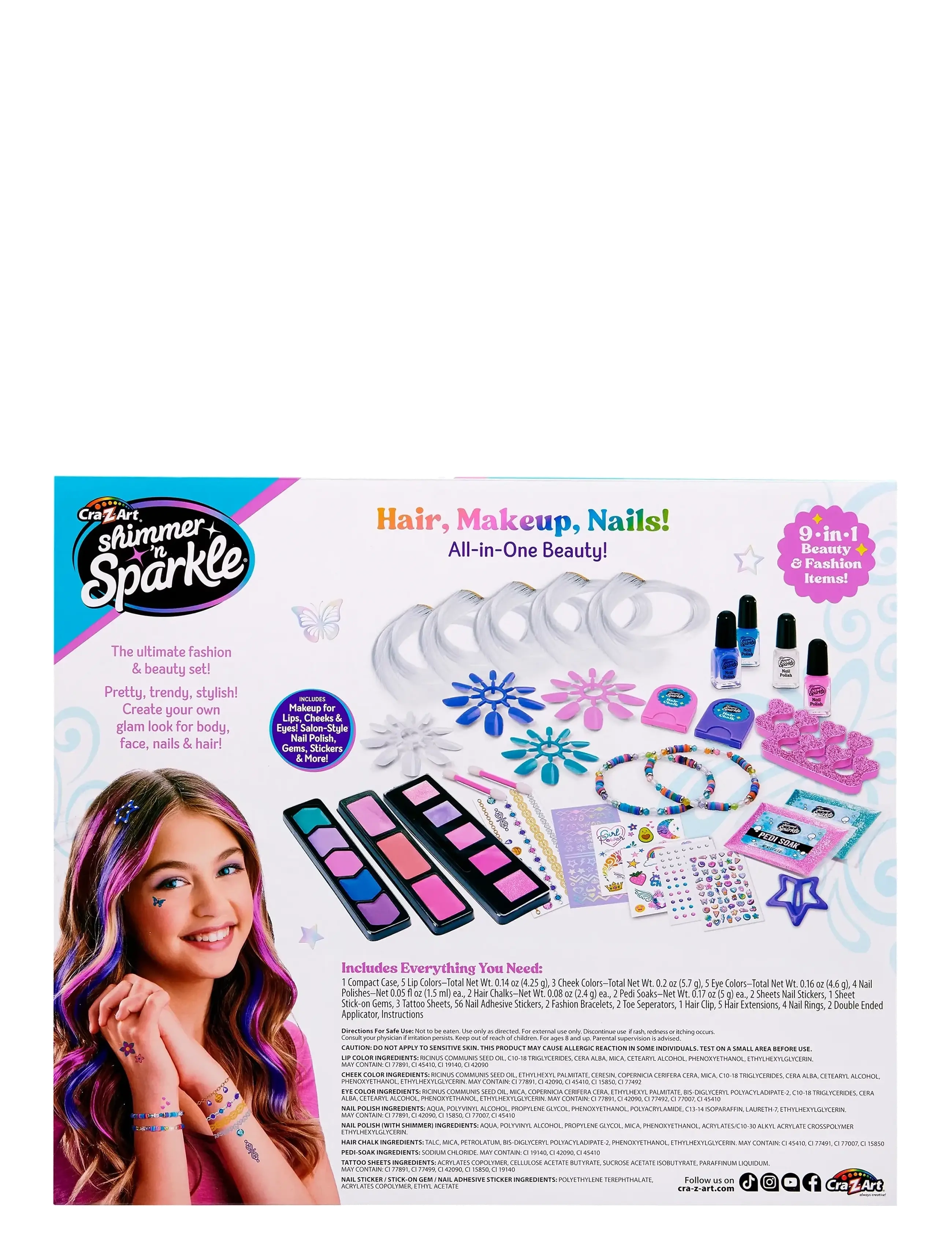 SHIMMER N SPARKLE - SHIMMER N SPARKLE 9 IN 1 DELUXE BEAUTY AND FASHION - foregive makeup & tilbehør - multi colour - 2