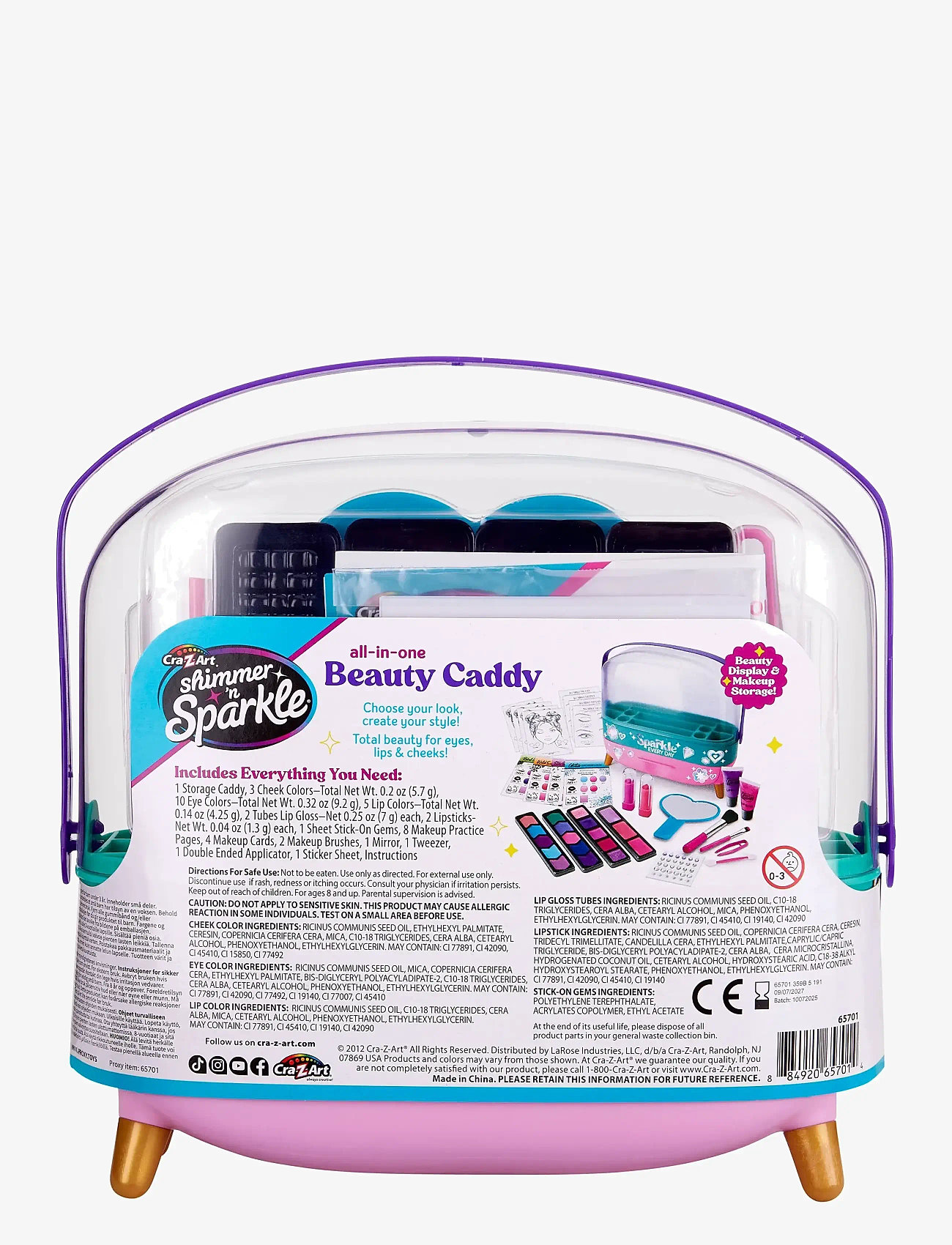 SHIMMER N SPARKLE - SHIMMER N SPARKLE ALL IN ONE BEAUTY CADDY - foregive makeup & tilbehør - multi colour - 2