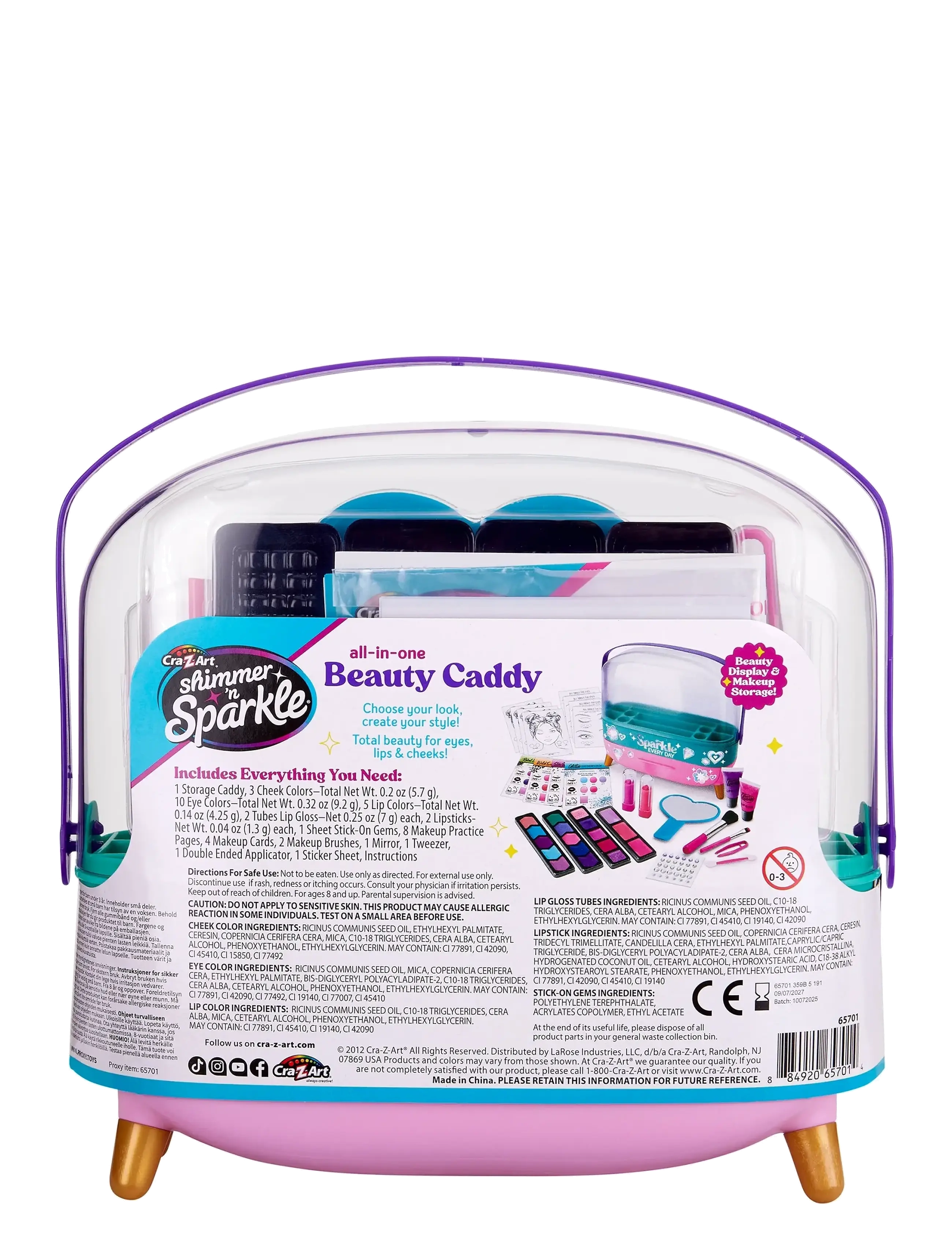 SHIMMER N SPARKLE - SHIMMER N SPARKLE ALL IN ONE BEAUTY CADDY - foregive makeup & tilbehør - multi colour - 2