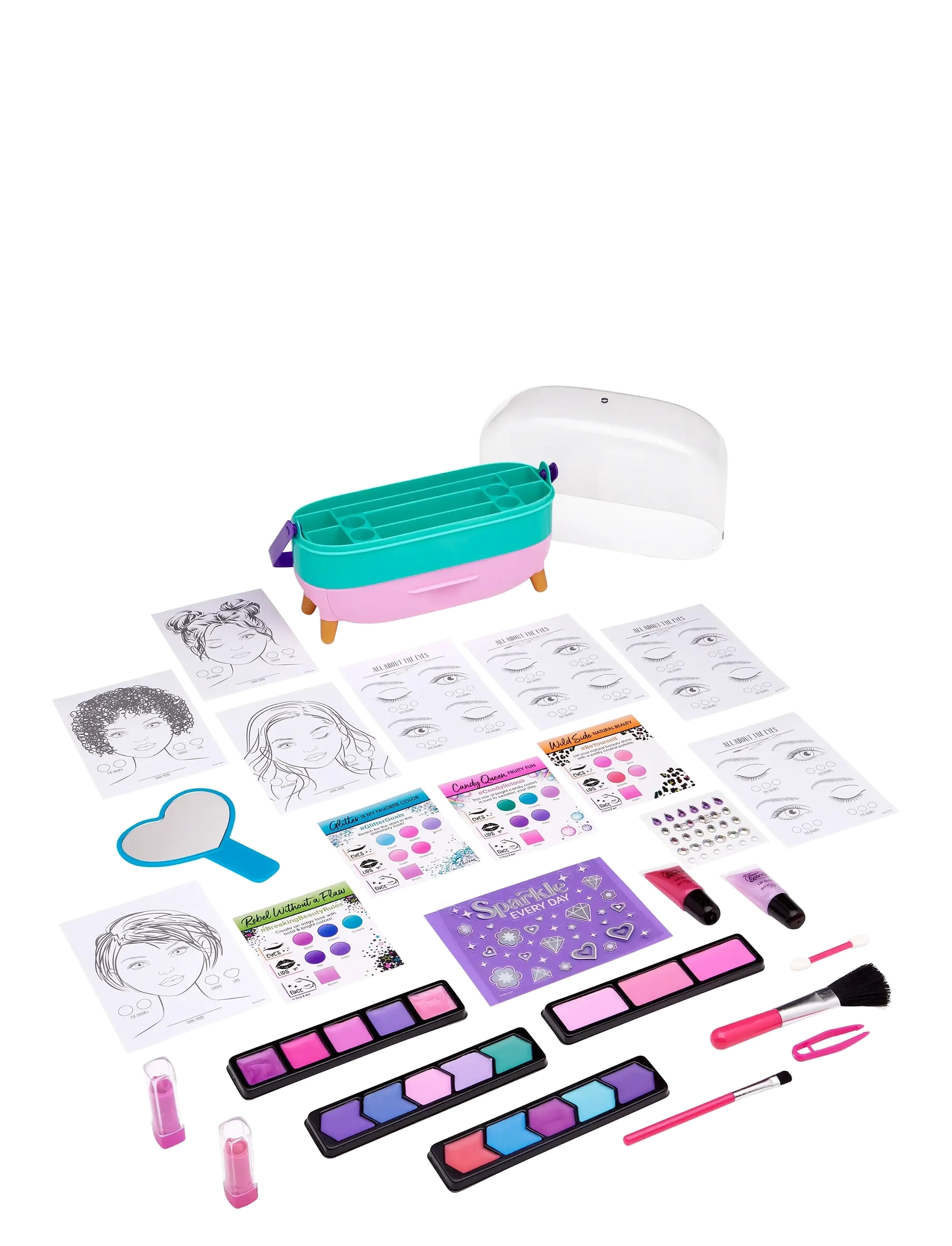 SHIMMER N SPARKLE - SHIMMER N SPARKLE ALL IN ONE BEAUTY CADDY - foregive makeup & tilbehør - multi colour - 3