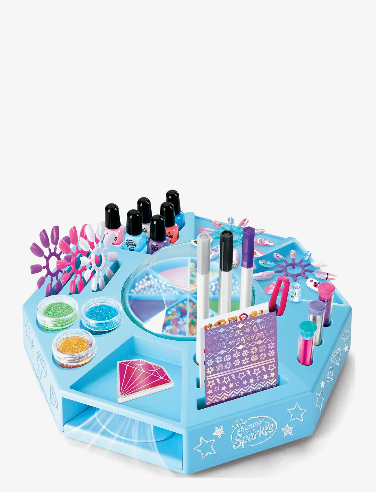 SHIMMER N SPARKLE - SHIMMER N SPARKLE ALL IN ONE NAIL ART STUDIO - kreasæt - multi colour - 2