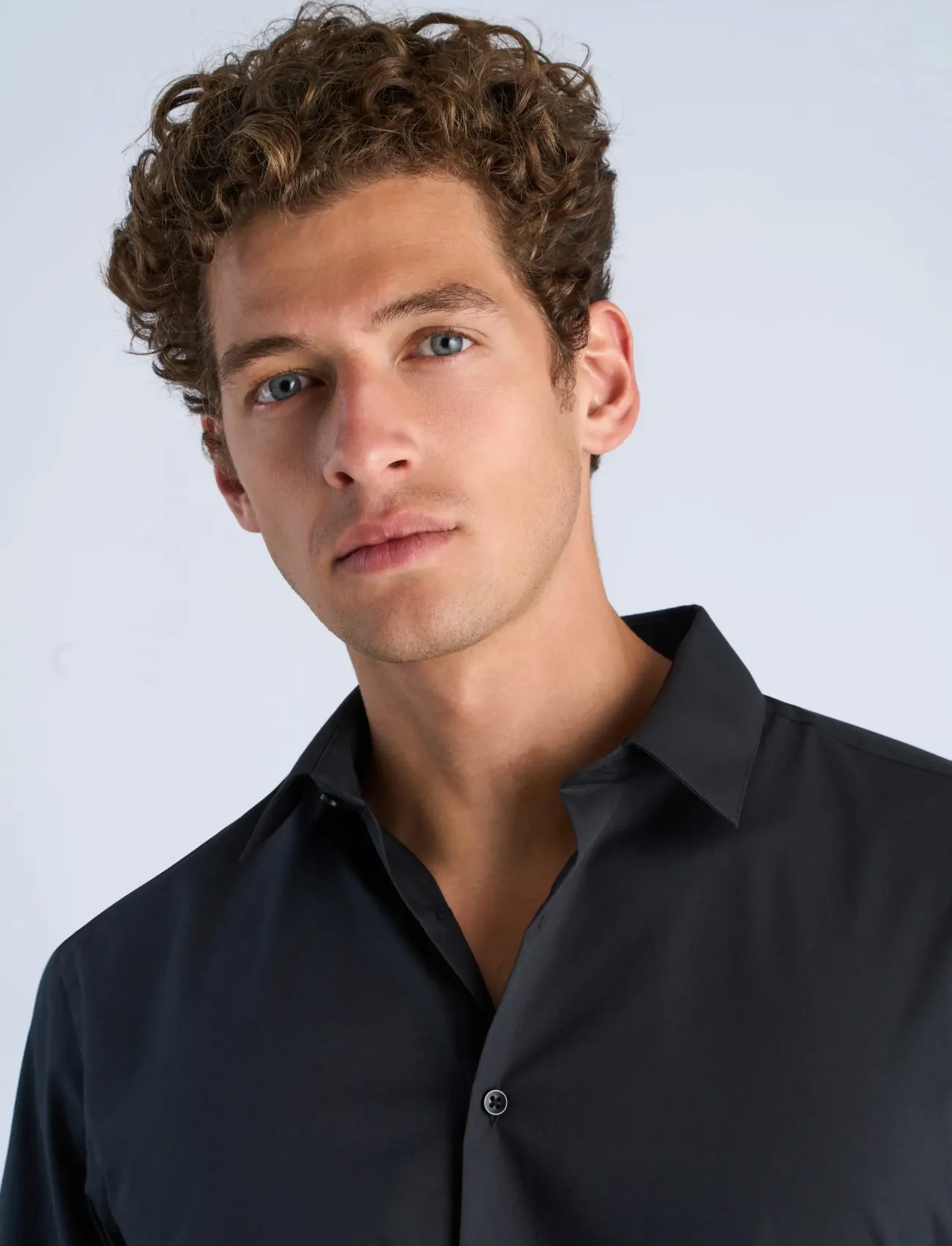 Shine Original - Plain dress shirt L/S - kontorisärgid - black - 5