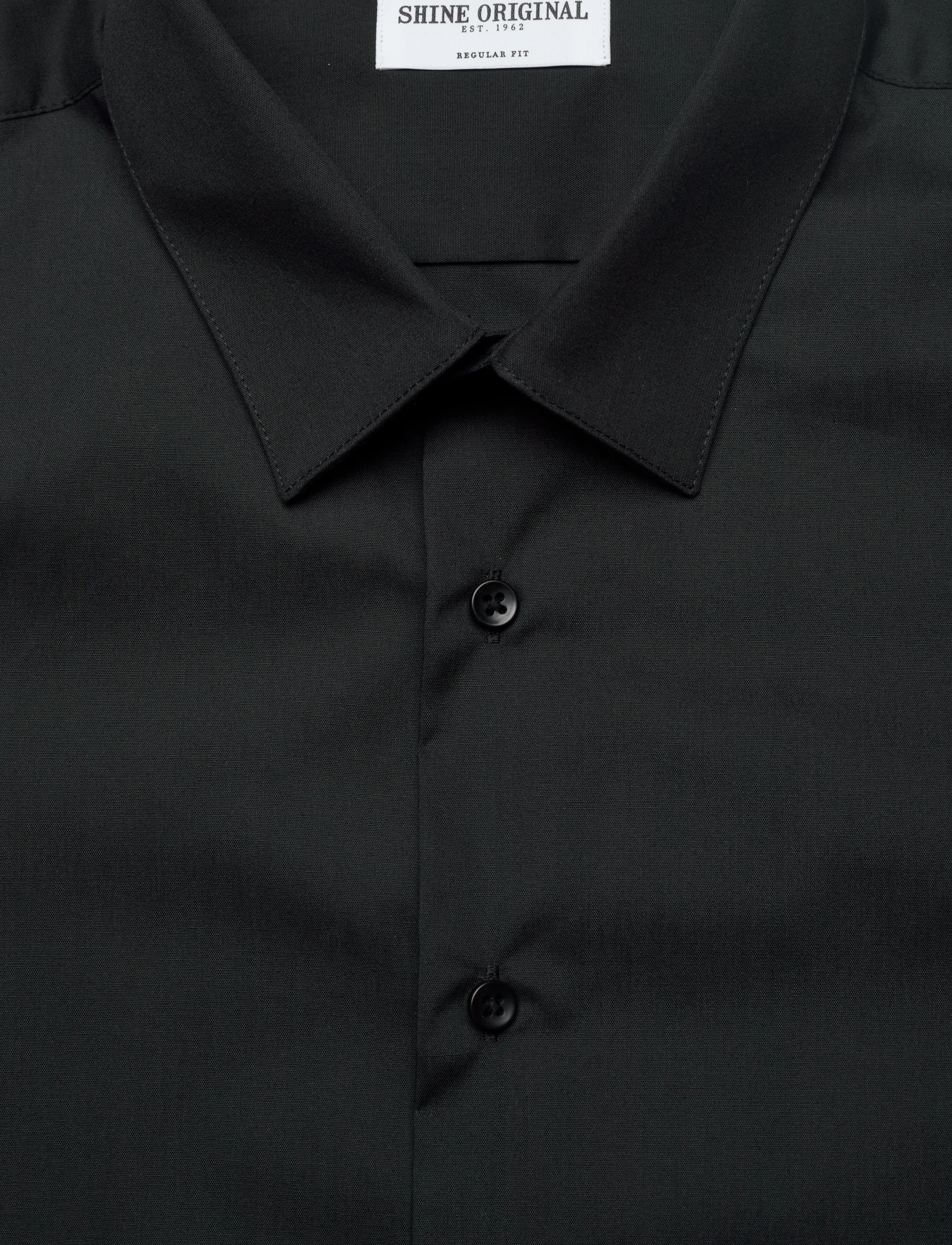 Shine Original - Plain dress shirt L/S - business shirts - black - 2