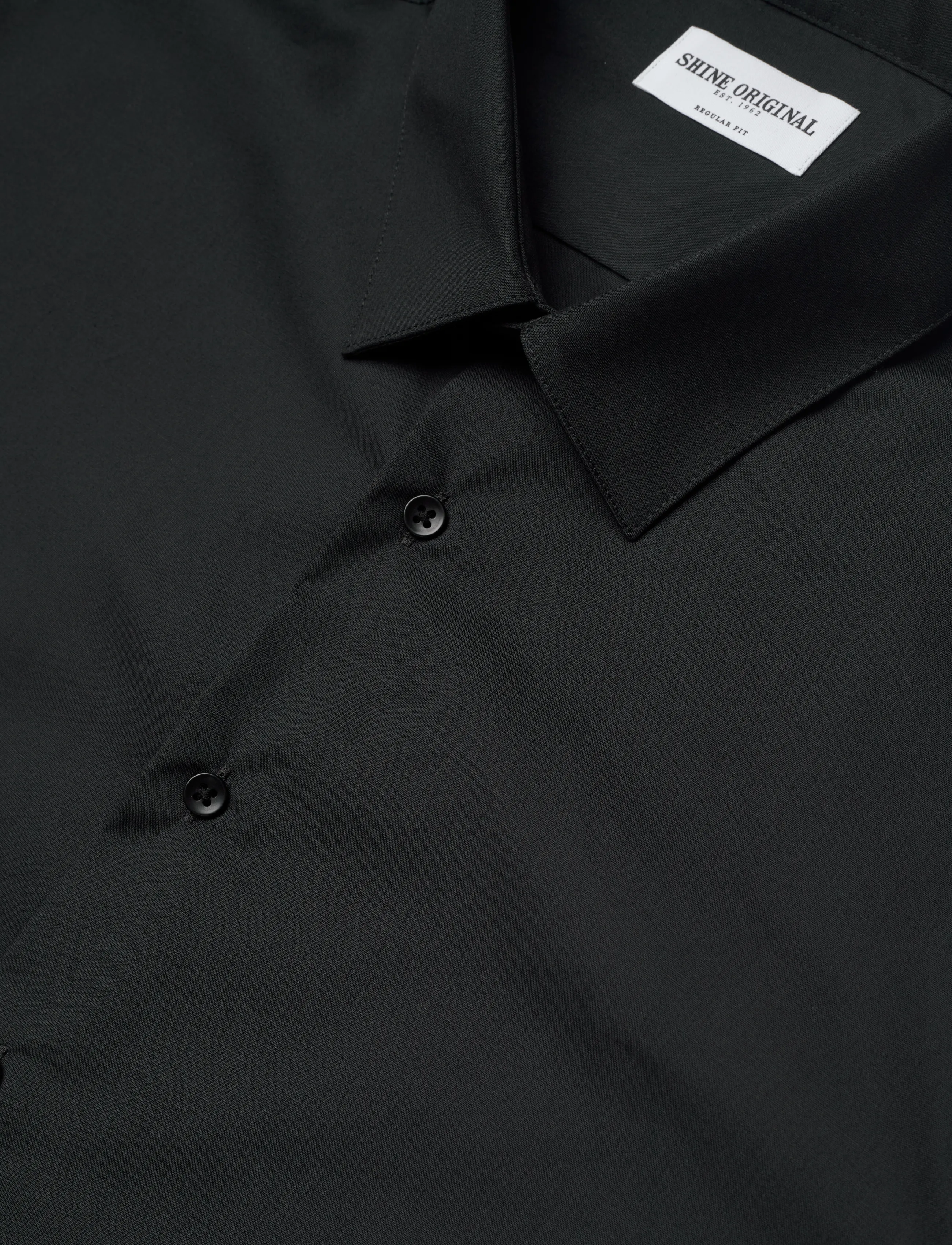 Shine Original - Plain dress shirt L/S - business shirts - black - 3