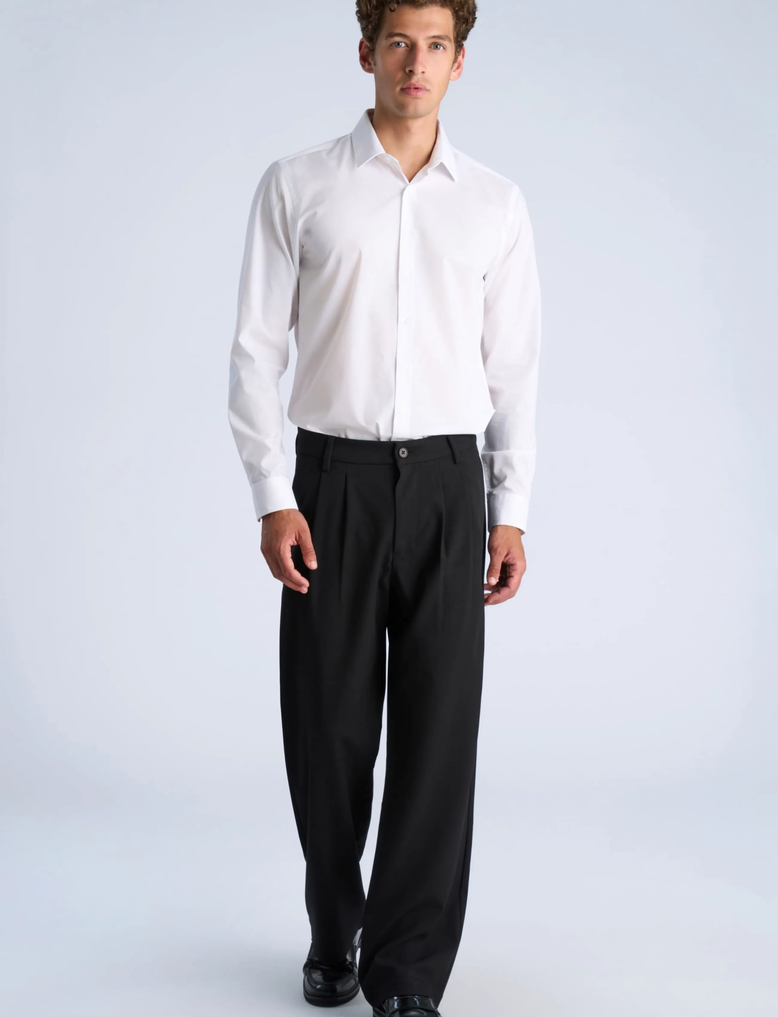 Shine Original - Plain dress shirt L/S - kontorisärgid - white - 4
