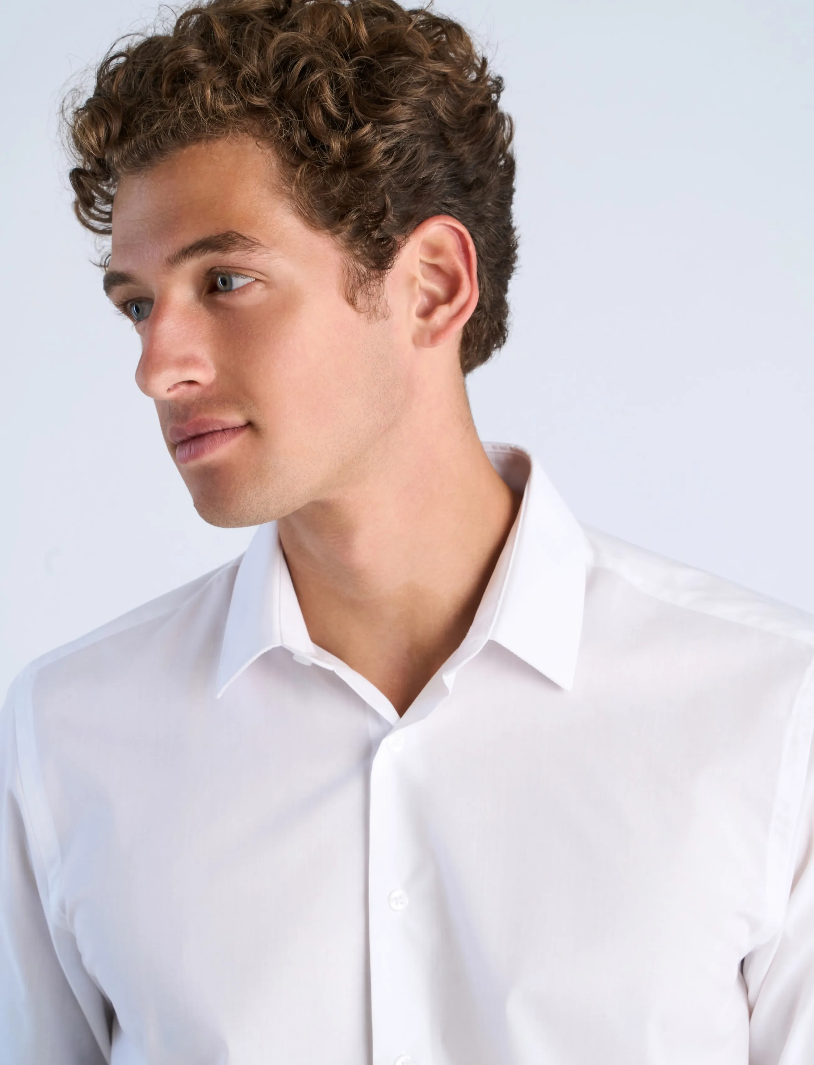Shine Original - Plain dress shirt L/S - kontorisärgid - white - 5