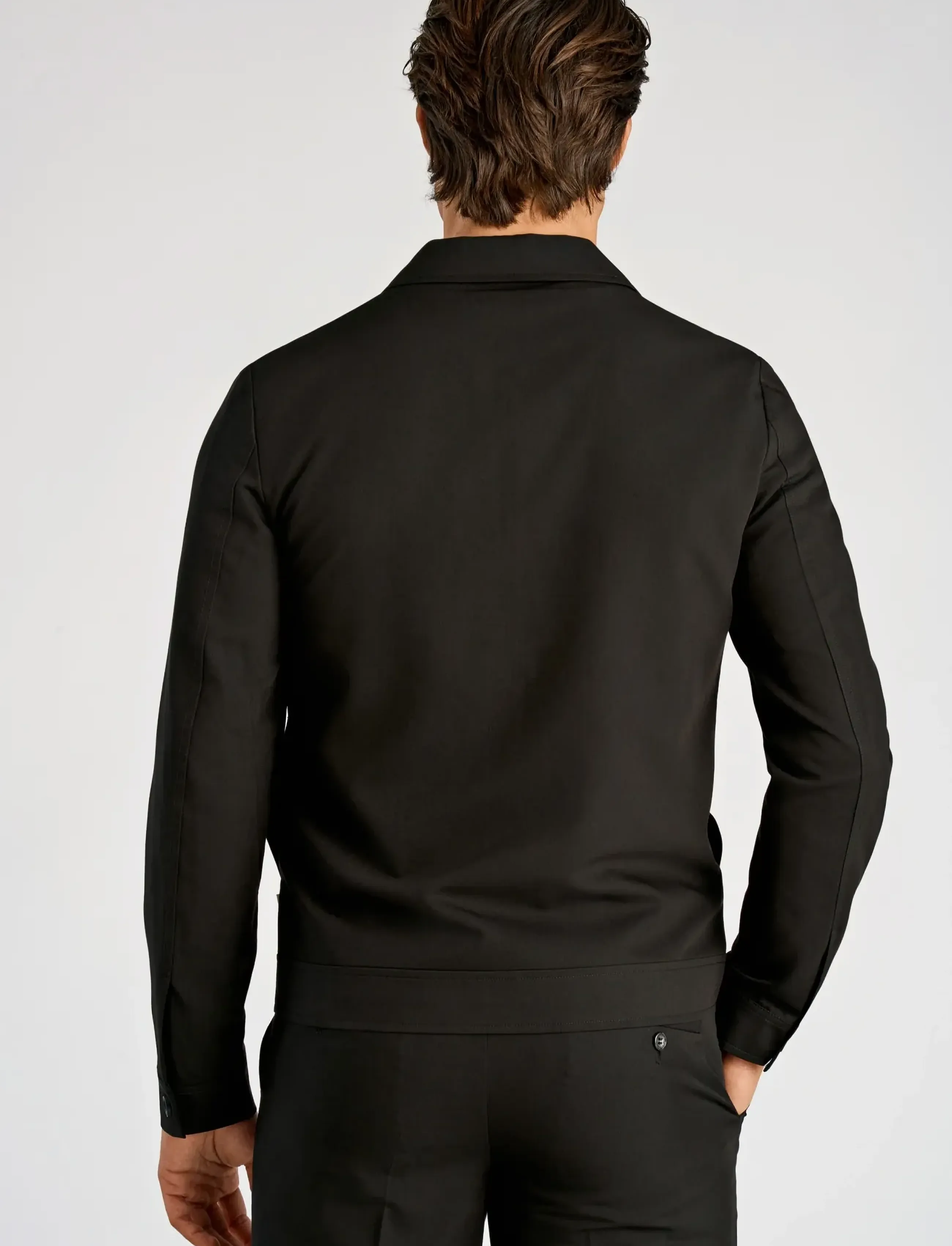 Shine Original - Overshirt with zip - mænd - black - 4