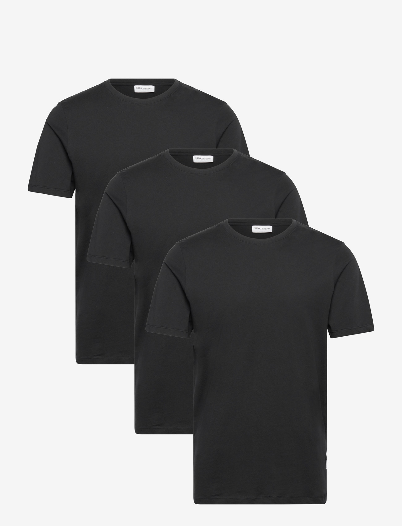 Shine Original - 3-pack tee S/S - efterårstøj - black - 0