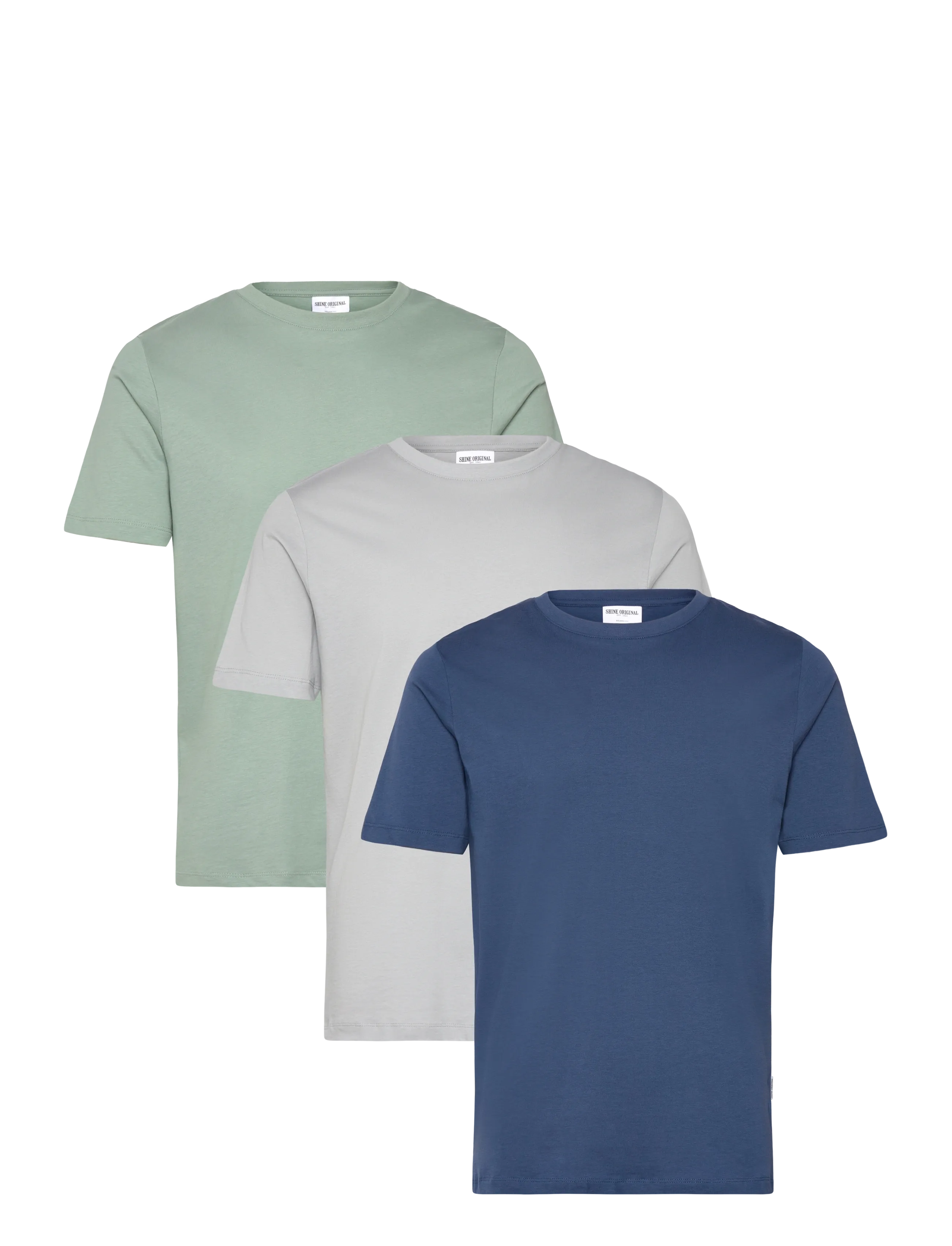 Shine Original 3-pack tee S/S - Shine - MULTI 1 / grey