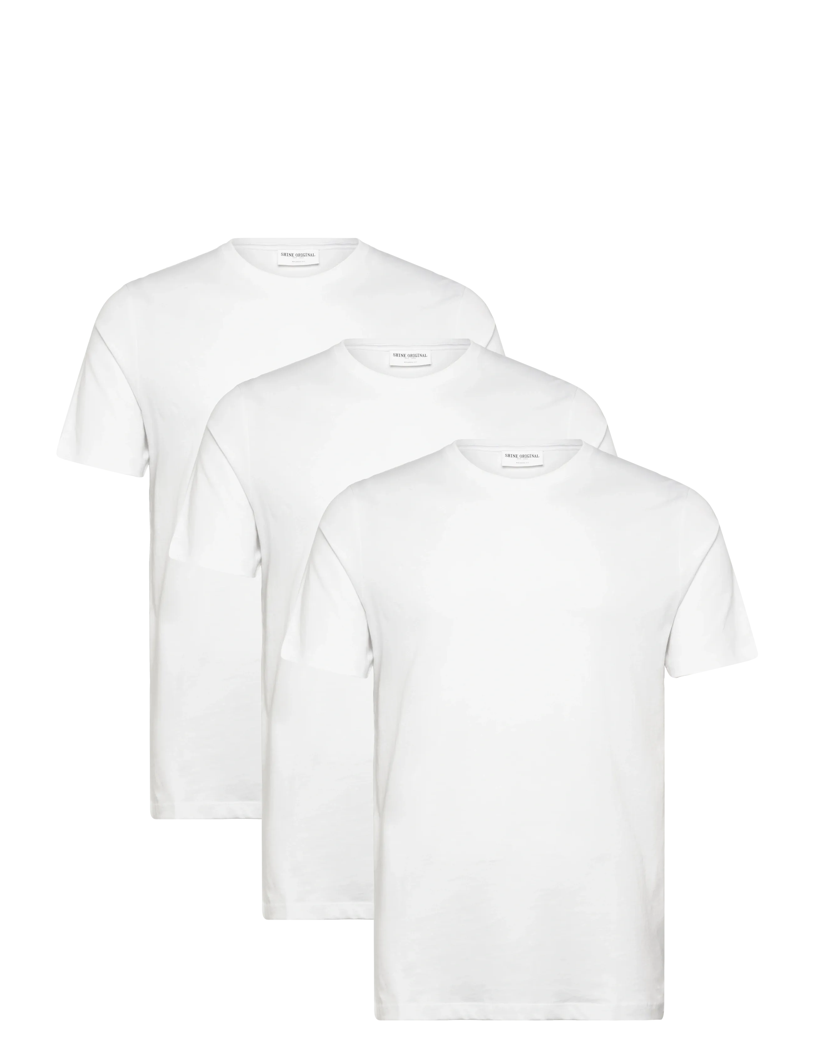 Shine Original 3-pack tee S/S - Shine - WHITE / white