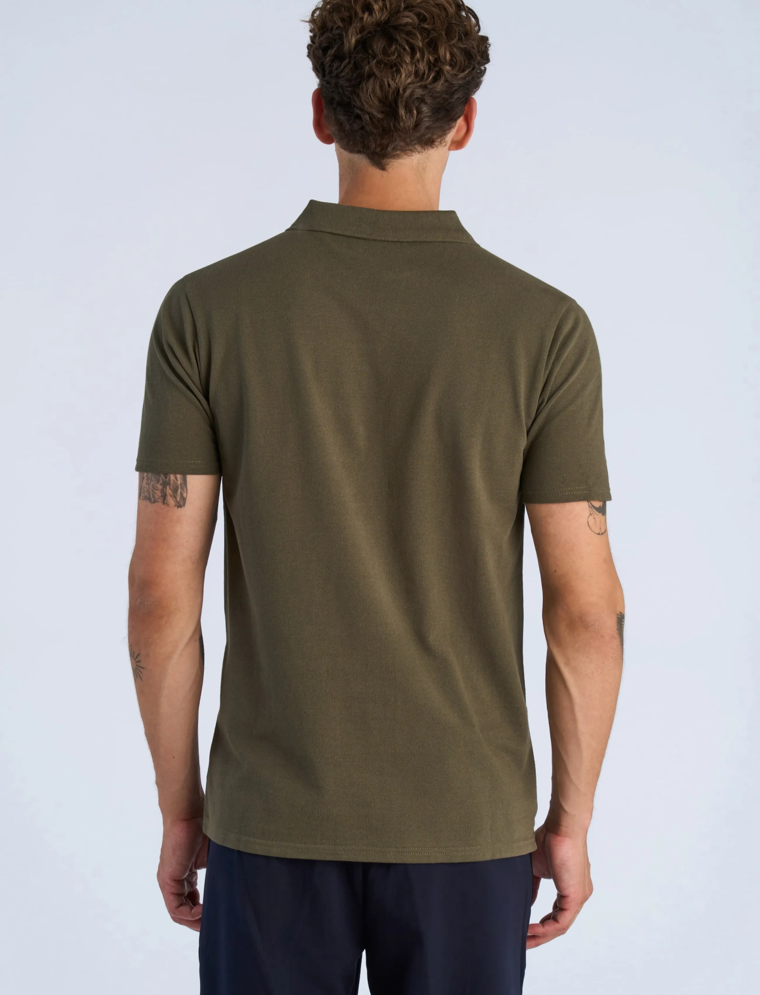 Shine Original - Polo shirt w?. split neck - madalaimad hinnad - army 424 - 4