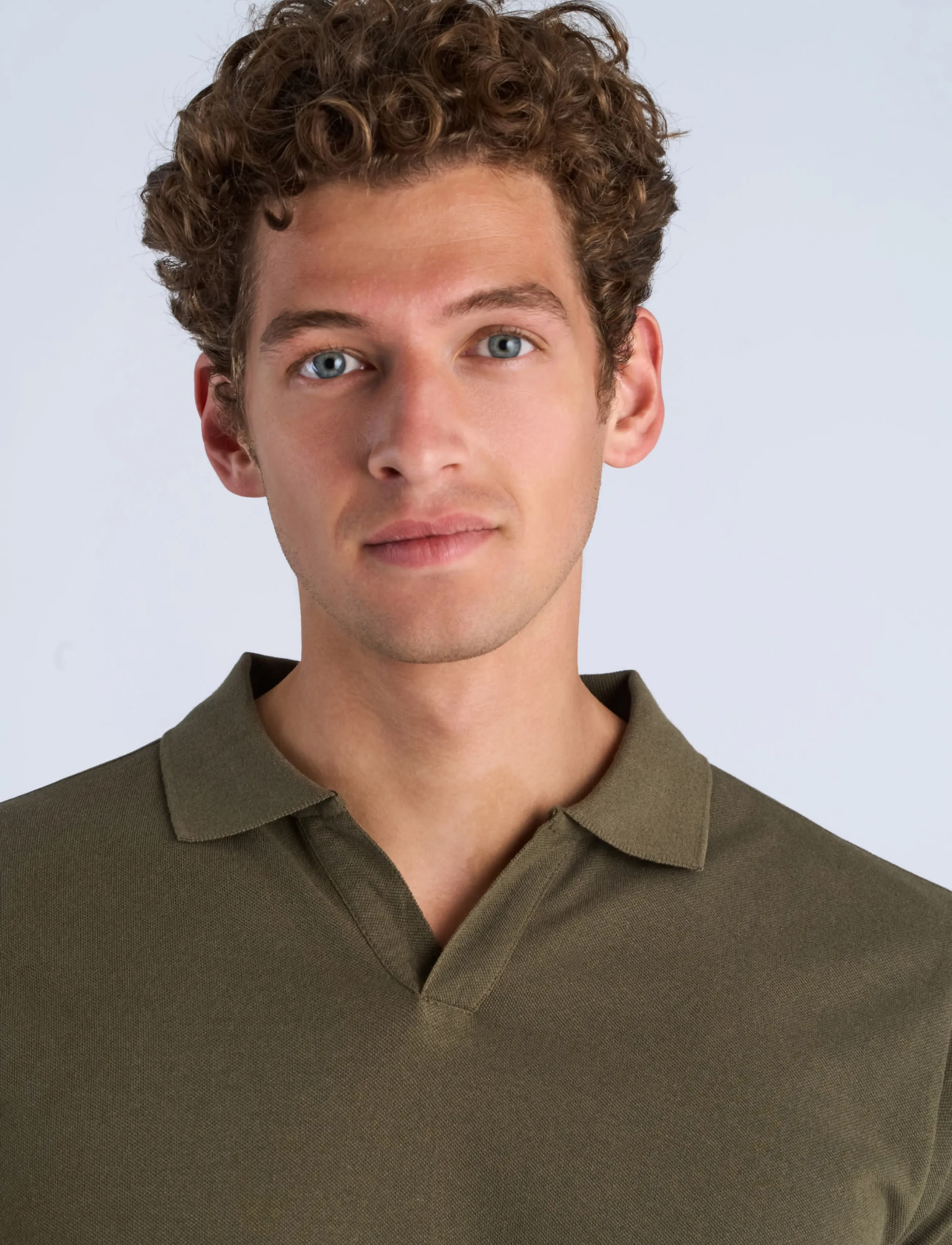 Shine Original - Polo shirt w?. split neck - madalaimad hinnad - army 424 - 5