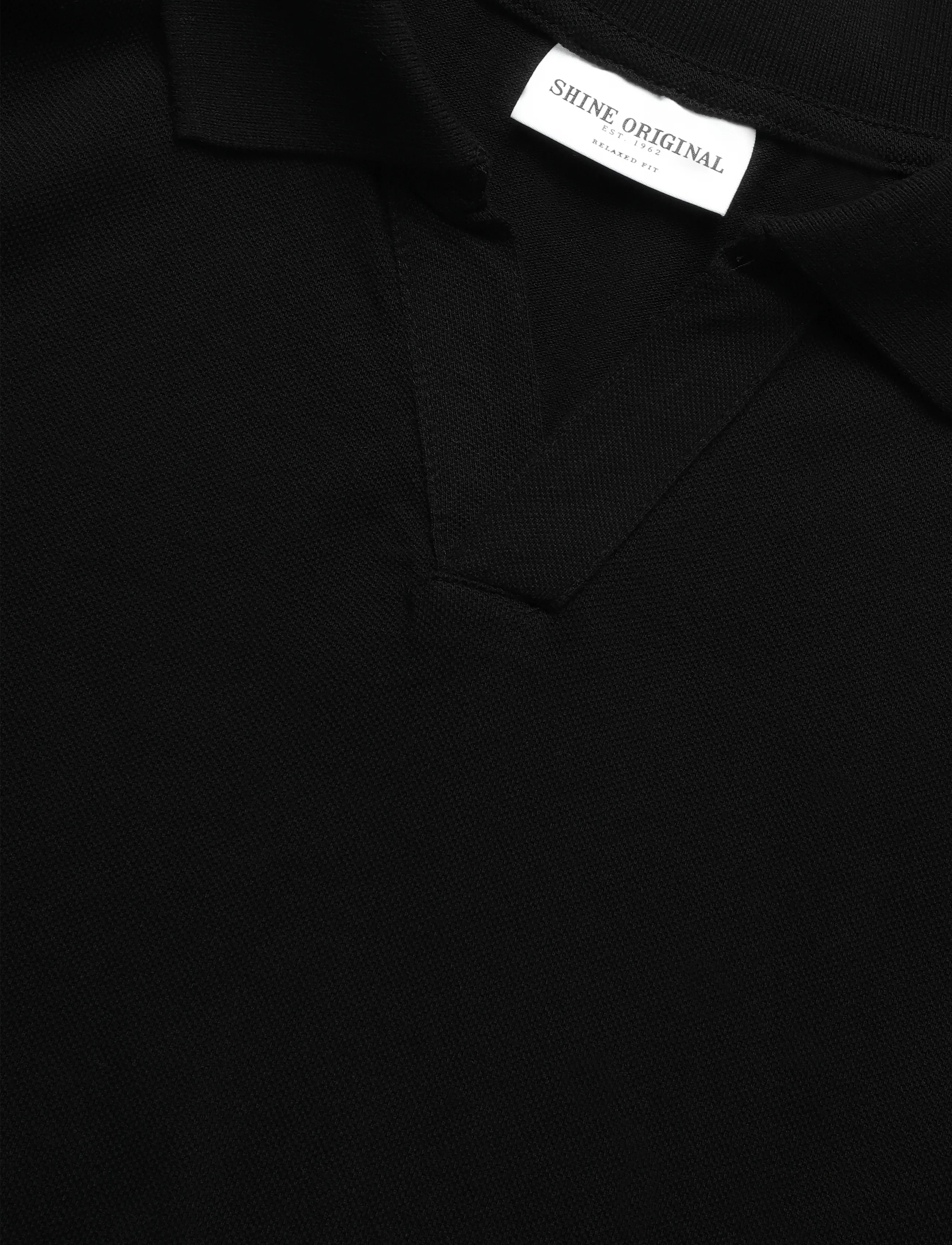 Shine Original - Polo shirt w?. split neck - lowest prices - black - 2