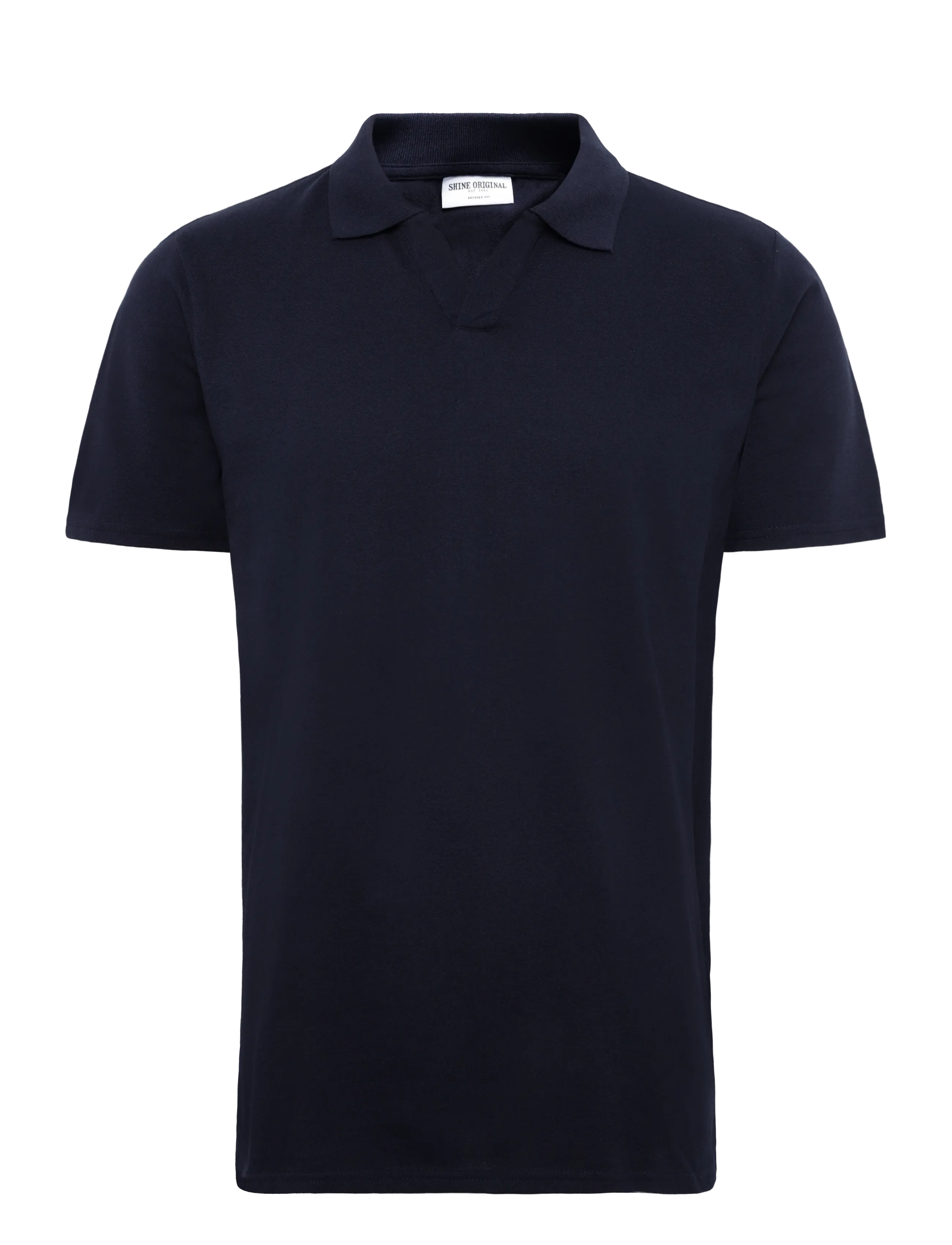 Shine Original - Polo shirt w?. split neck - laveste priser - navy - 0