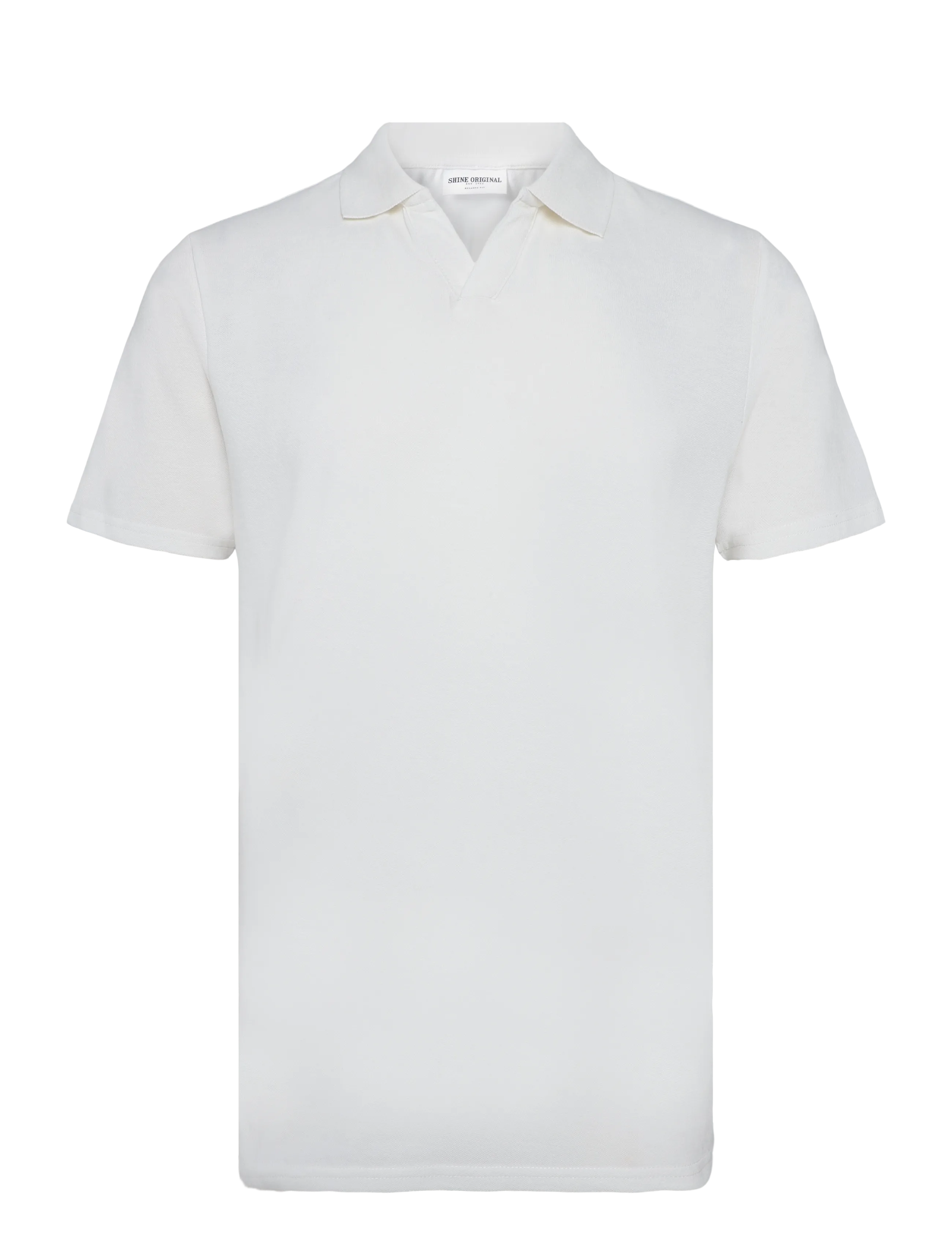 SHINE ORIGINAL Polo Shirt W?. Split Neck Weiß - XXL - Herren