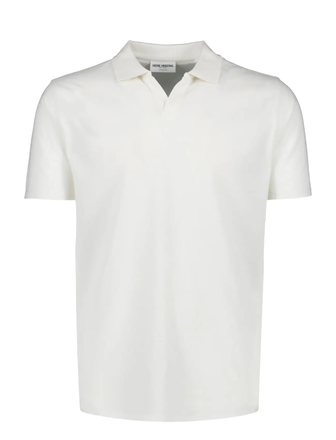 Shine Original Polo shirt w?. split neck - Lühikeste varrukatega polod - WHITE WAVE / white