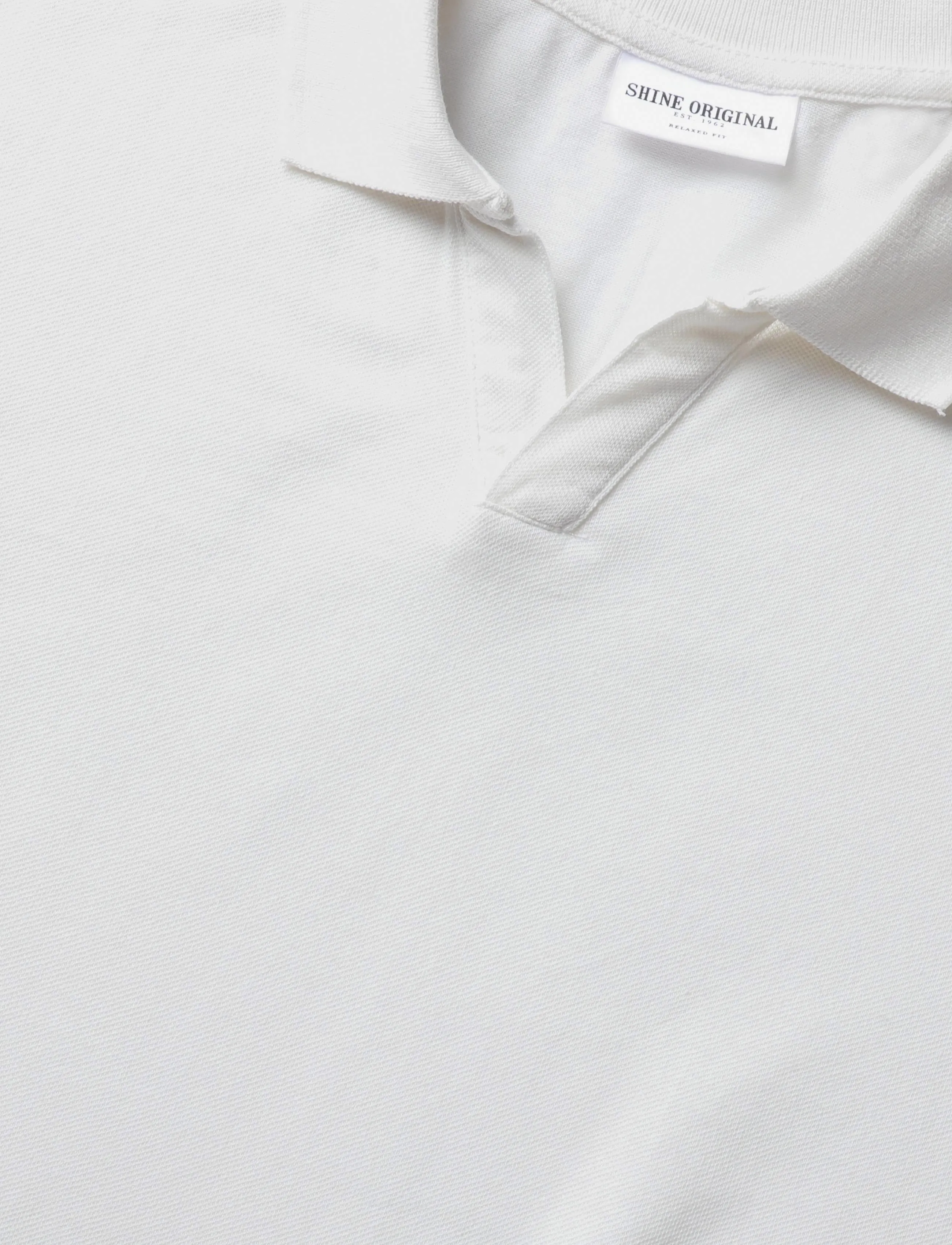Shine Original - Polo shirt w?. split neck - die niedrigsten preise - white wave - 2