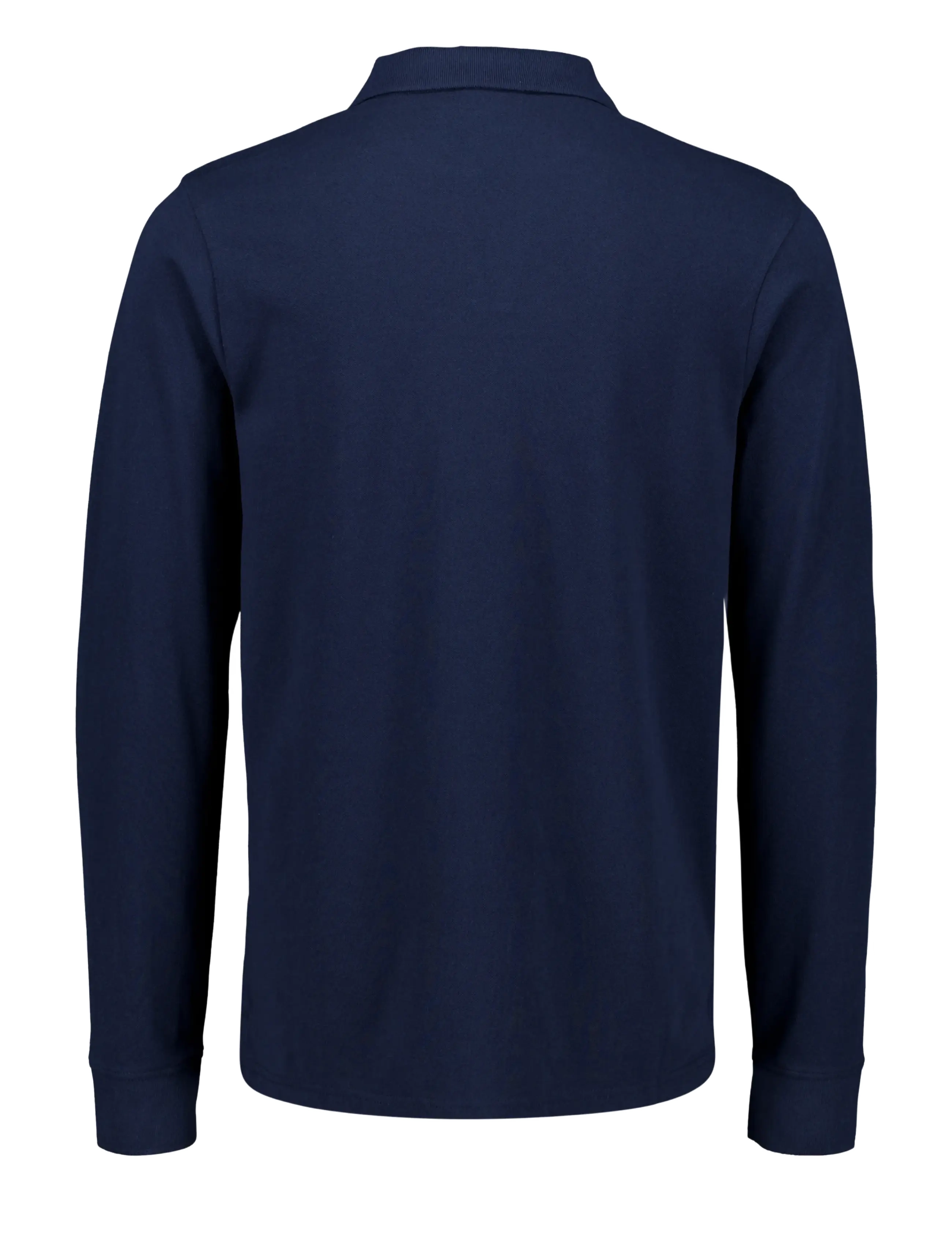 Shine Original - Long sleeve polo split neck - stickade pikéer - navy - 1