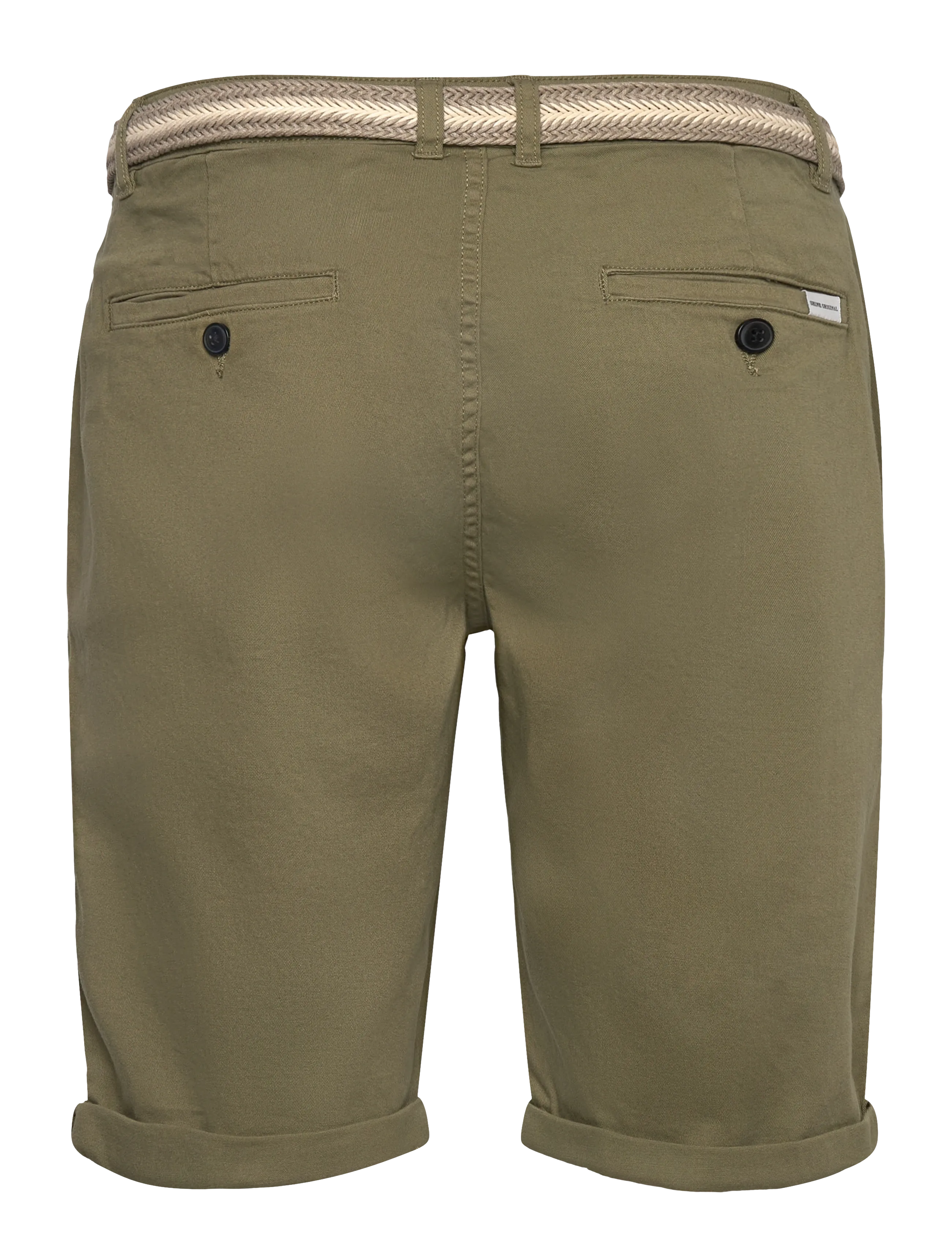 Shine Original - Superflex chino shorts w?. belt - chinos shorts - army - 2